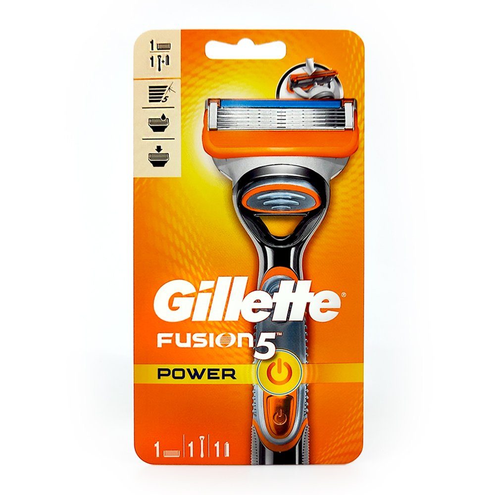 Gillette Nassrasierer FUSION 5 Power Rasierer, mit Power-Funktion