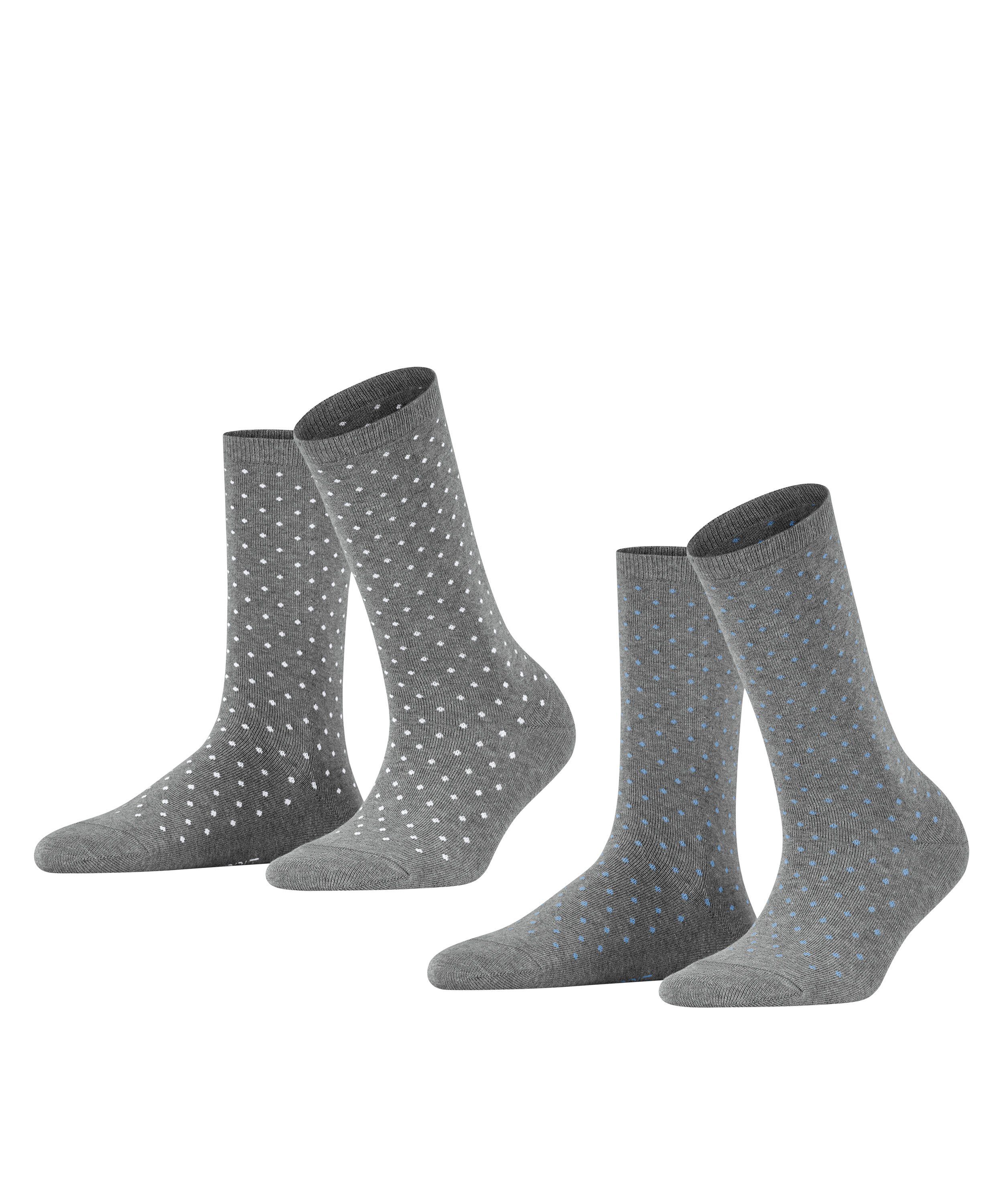 Esprit Socken Fine Dot 2-Pack (2-Paar) light greymel. (3390)