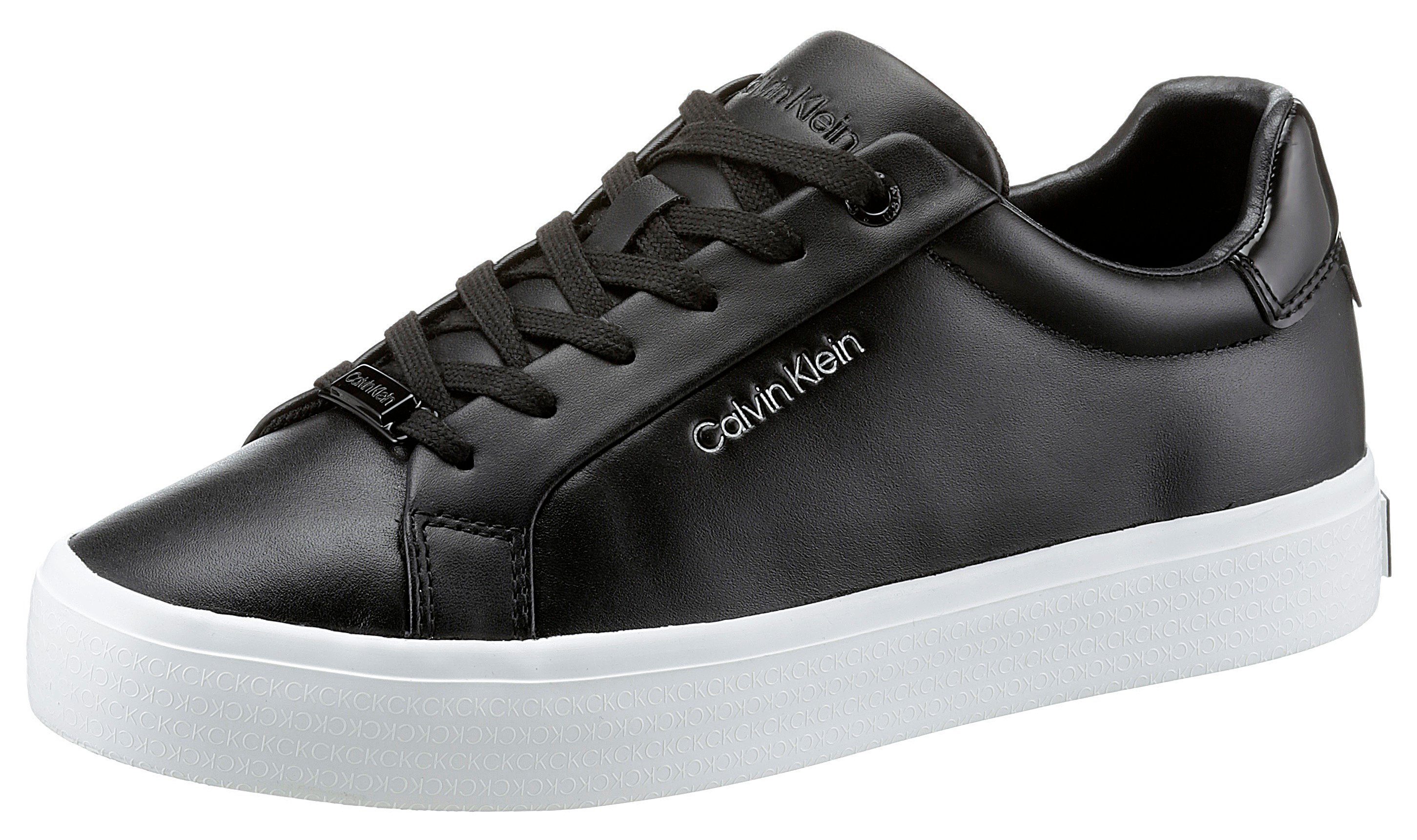 Calvin Klein »VULC LACE UP NANO FOX-LTH« Sneaker in CK-Initialen am Plateau  online kaufen | OTTO
