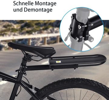 TWSOUL Fahrrad-Gepäckträger Maximalbelastung 10 KG Schwarz Fahrradgepäckträger-Aluminiumlegierung