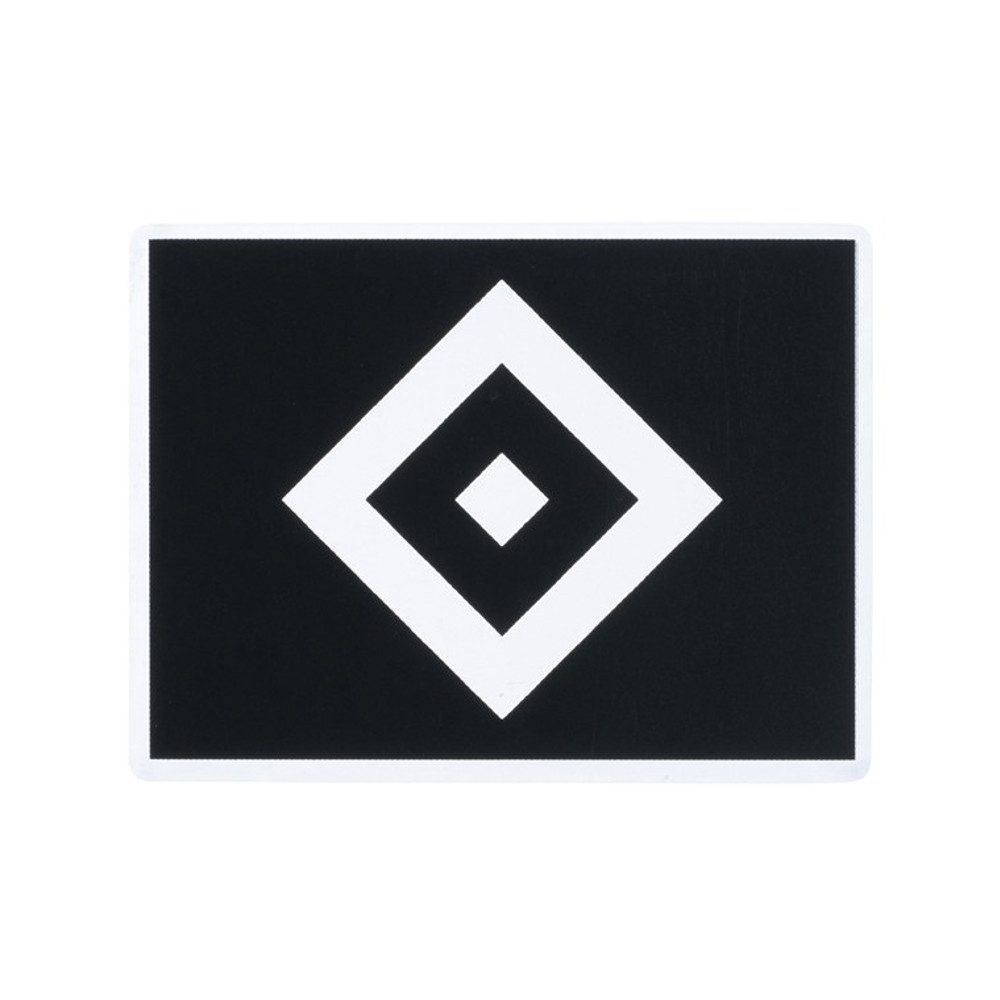 VertriebsArena GmbH Aufkleber HSV Aufkleber transparent schwarz "Raute"