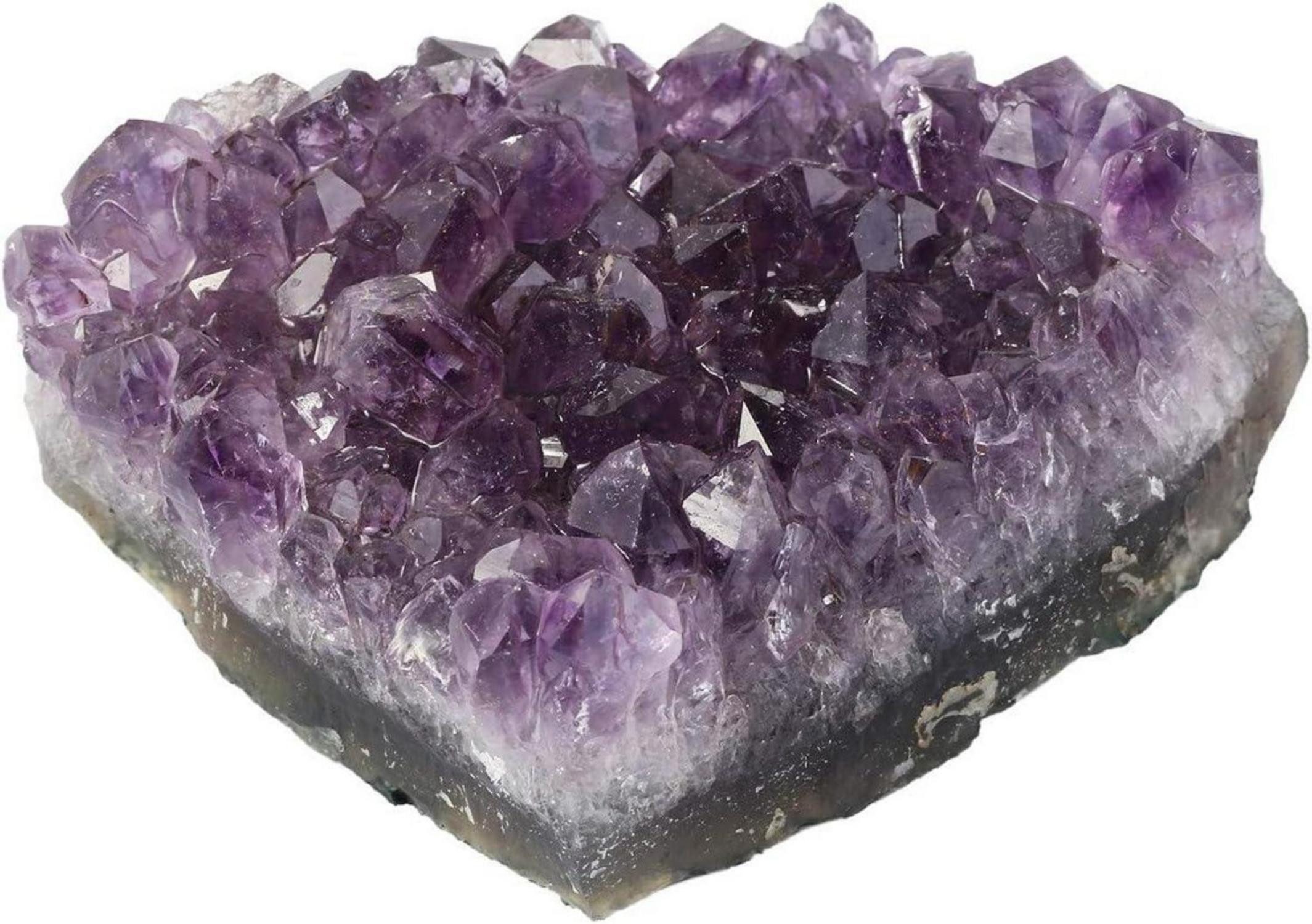Edelstein Natürlicher Amethyst Drusensegment Edelstein Kristall Dekoration