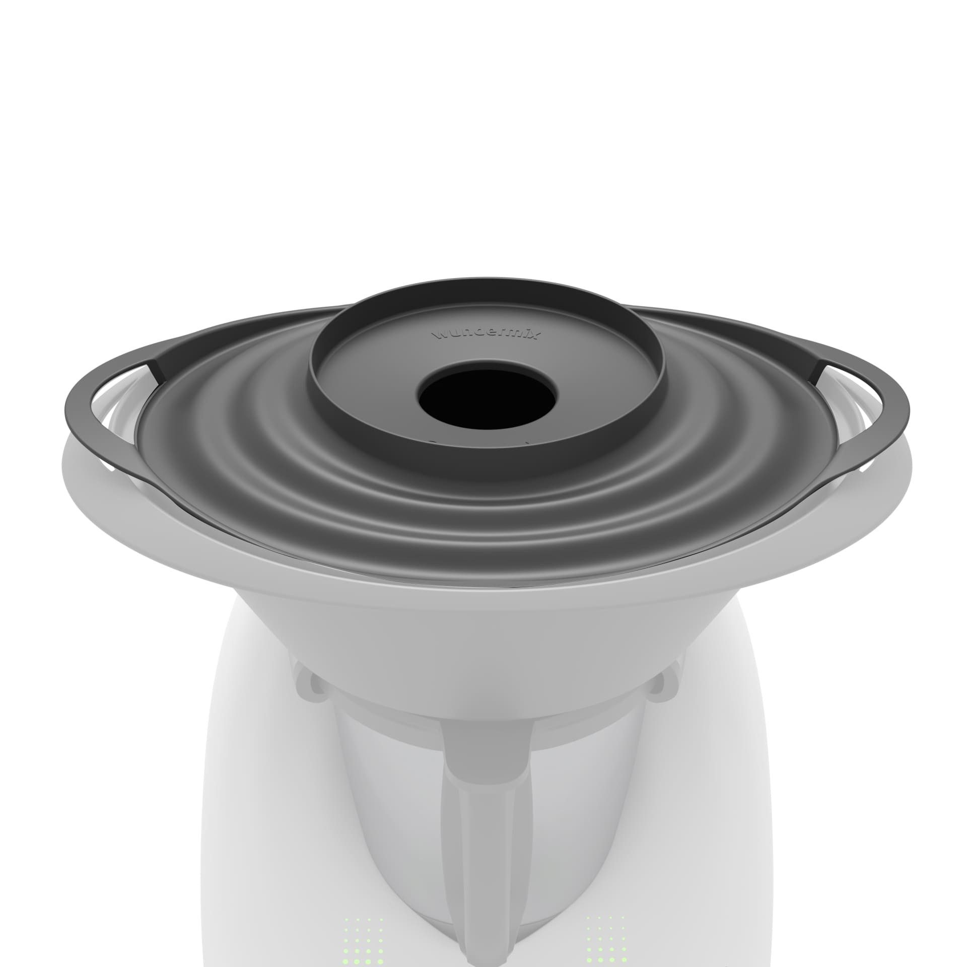 Wundermix Dampfgaraufsatz OmniSteam® für Thermomix, Zubehör für TM6, TM5, TM31, Varoma-Deckel für Dampfumleiter - MADE IN GERMANY