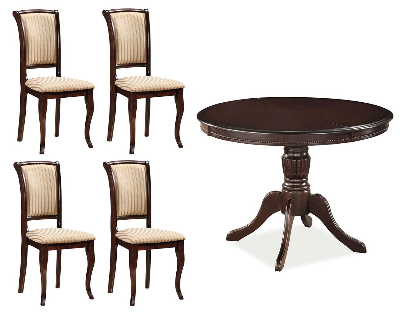 Feldmann-Wohnen Esszimmer-Set Olivia, (ausziehbar Tisch, mit günstig online kaufen
