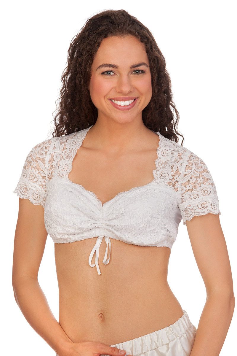 Dirndlbluse Dirndlbluse - NADINE-KOSIRA - offweiß