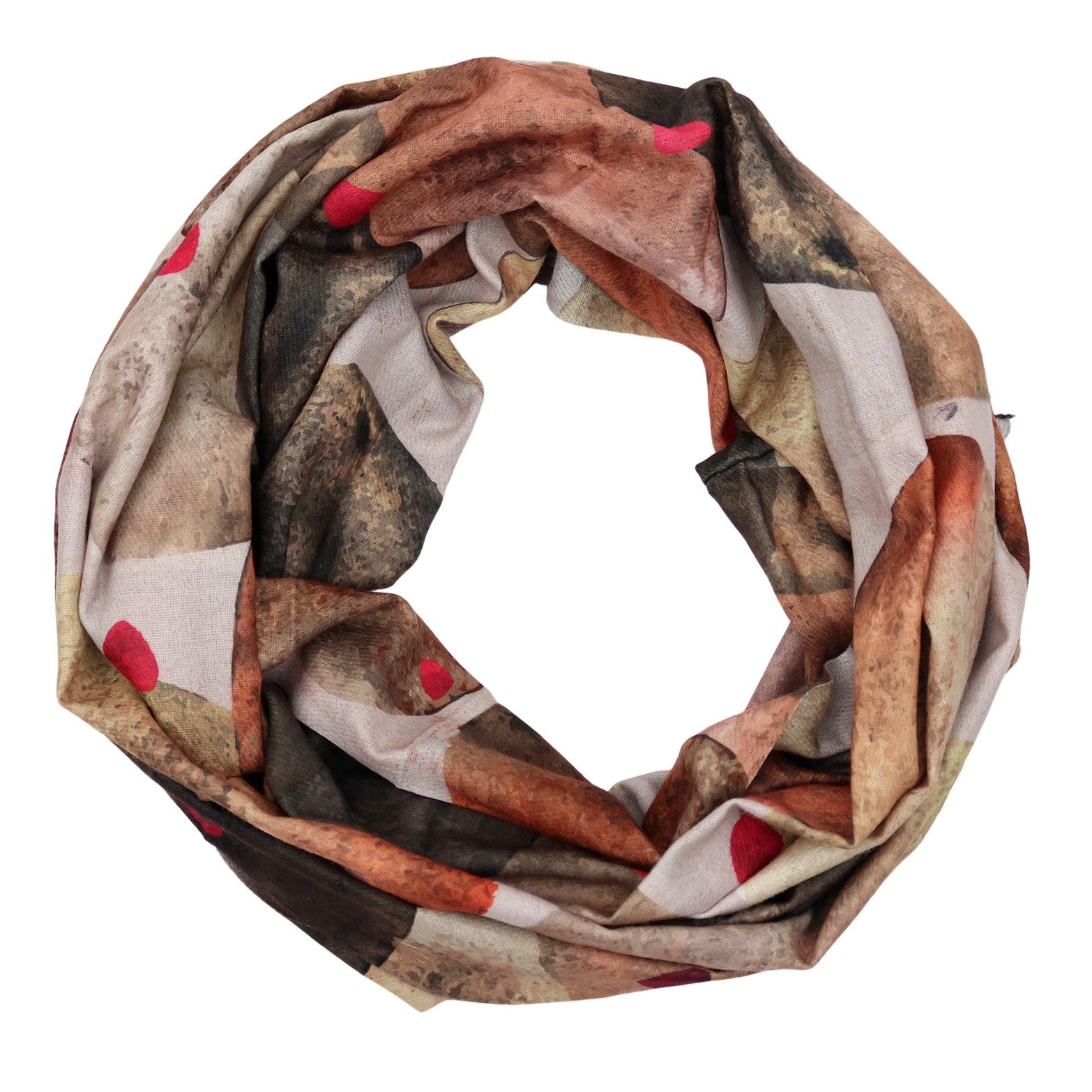 MIRROSI Loop Damen Schal mit Bunt Weich aus 100% Viskose, (ca. 170x40cm Zwe günstig online kaufen