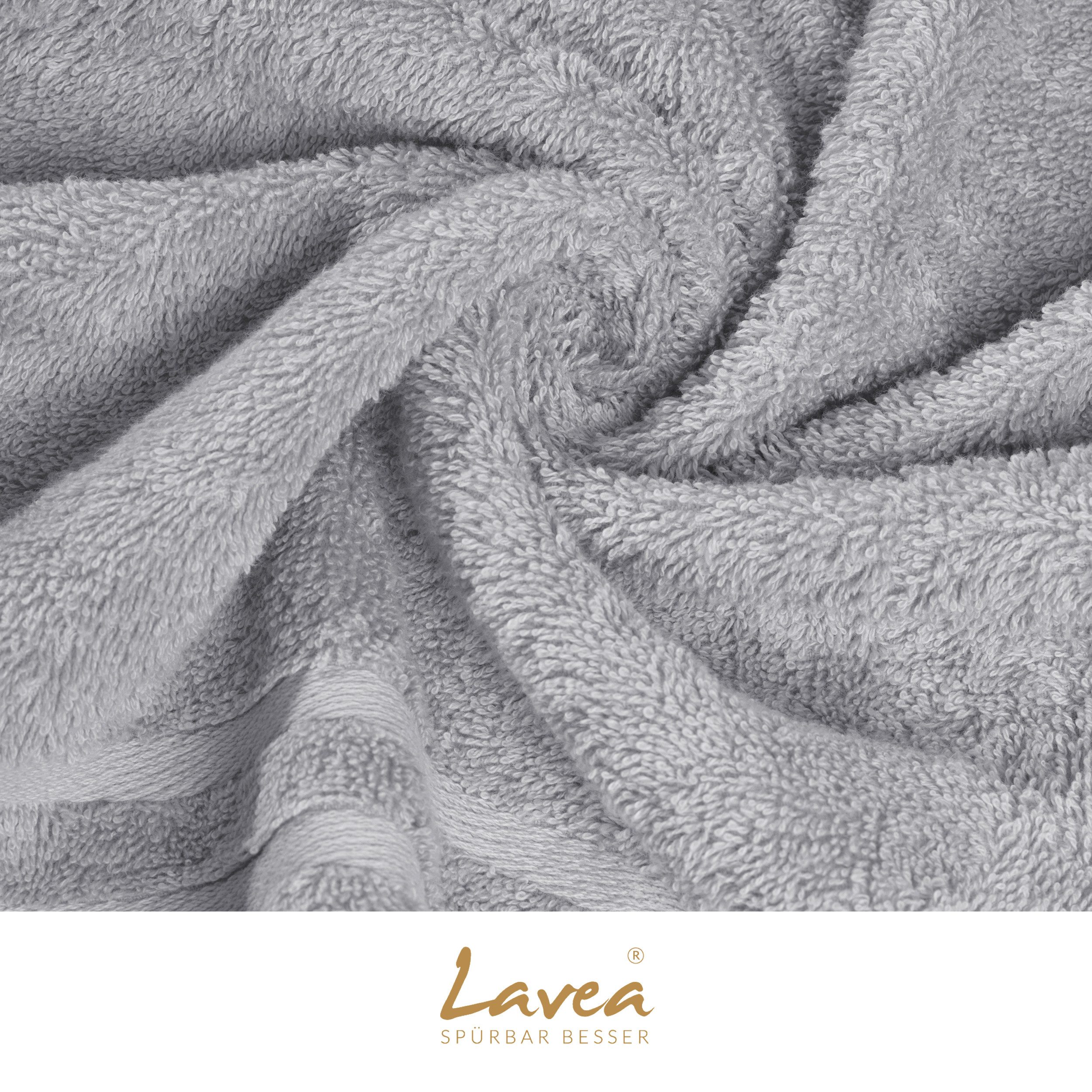 Lavea Duschtücher 4er Set Duschtuch 70 x 140 cm, Elena Frottee Handtücher, (Set, 4-St), Dusch-Handtuch, 500 g/m² Frottier, weich & saugstark, pflegeleicht – Bild 5 von 5