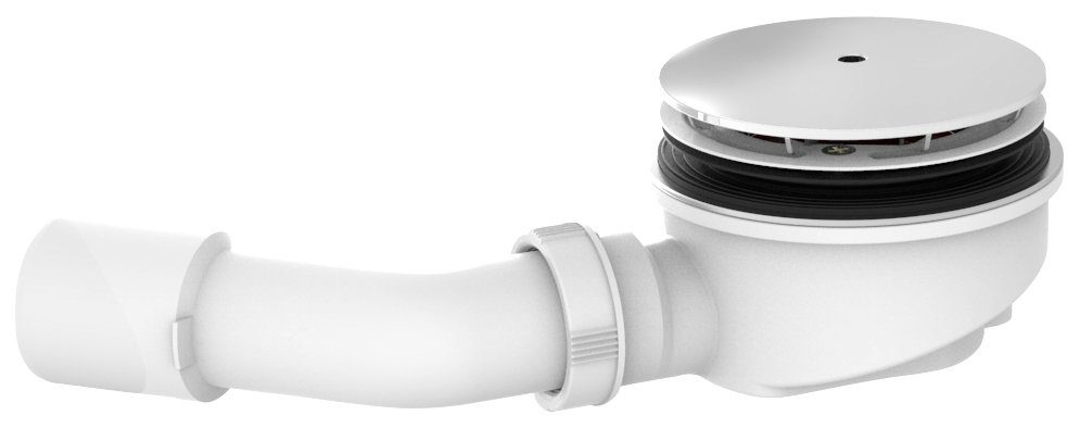 OTTOFOND Duschablauf Tasso SF60, Ablauf Ablauf waagerecht DN 40, Ablauf waagerecht DN 50, [1 1/2", 1-tlg., für Duschwannen, chromfarben