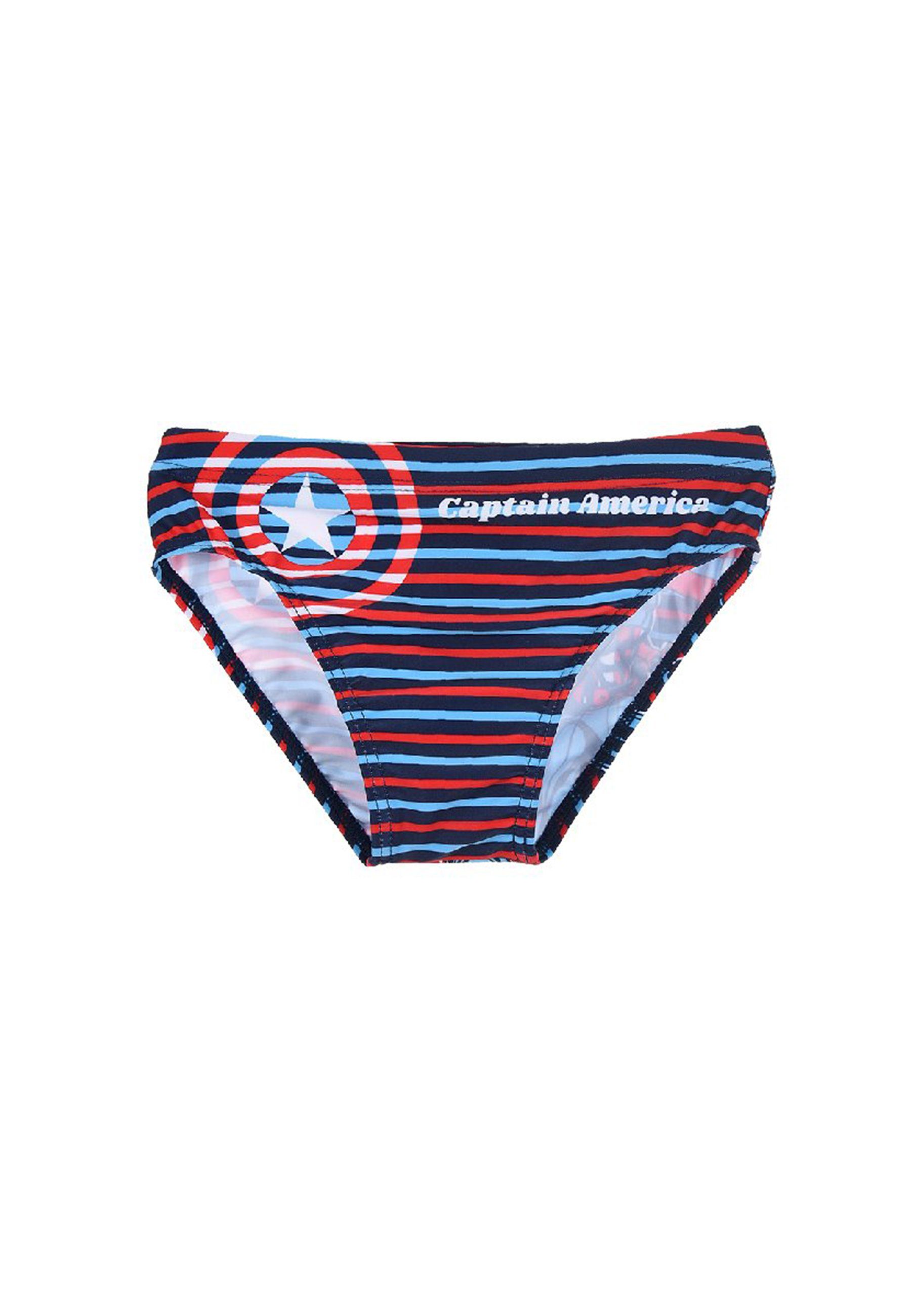 The AVENGERS Badehose Captain America Badehose Badeslip Blau