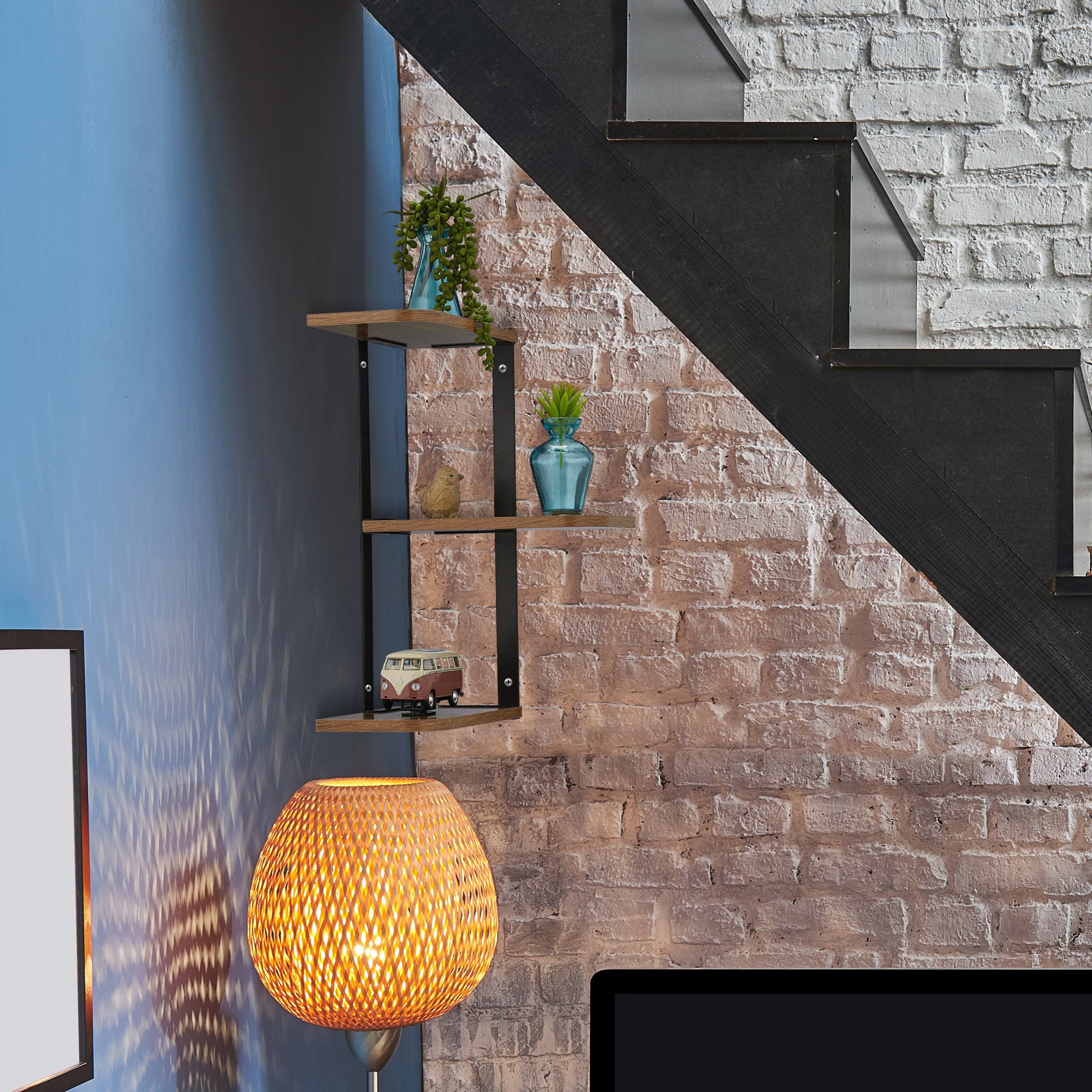 relaxdays Eckregal Wand günstig online kaufen