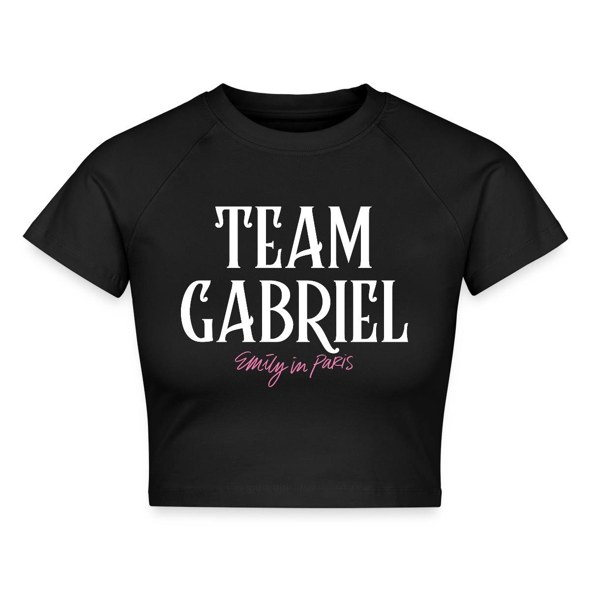 Spreadshirt T-Shirt Emily In Paris Team Gabriel Crop Top (1-tlg)