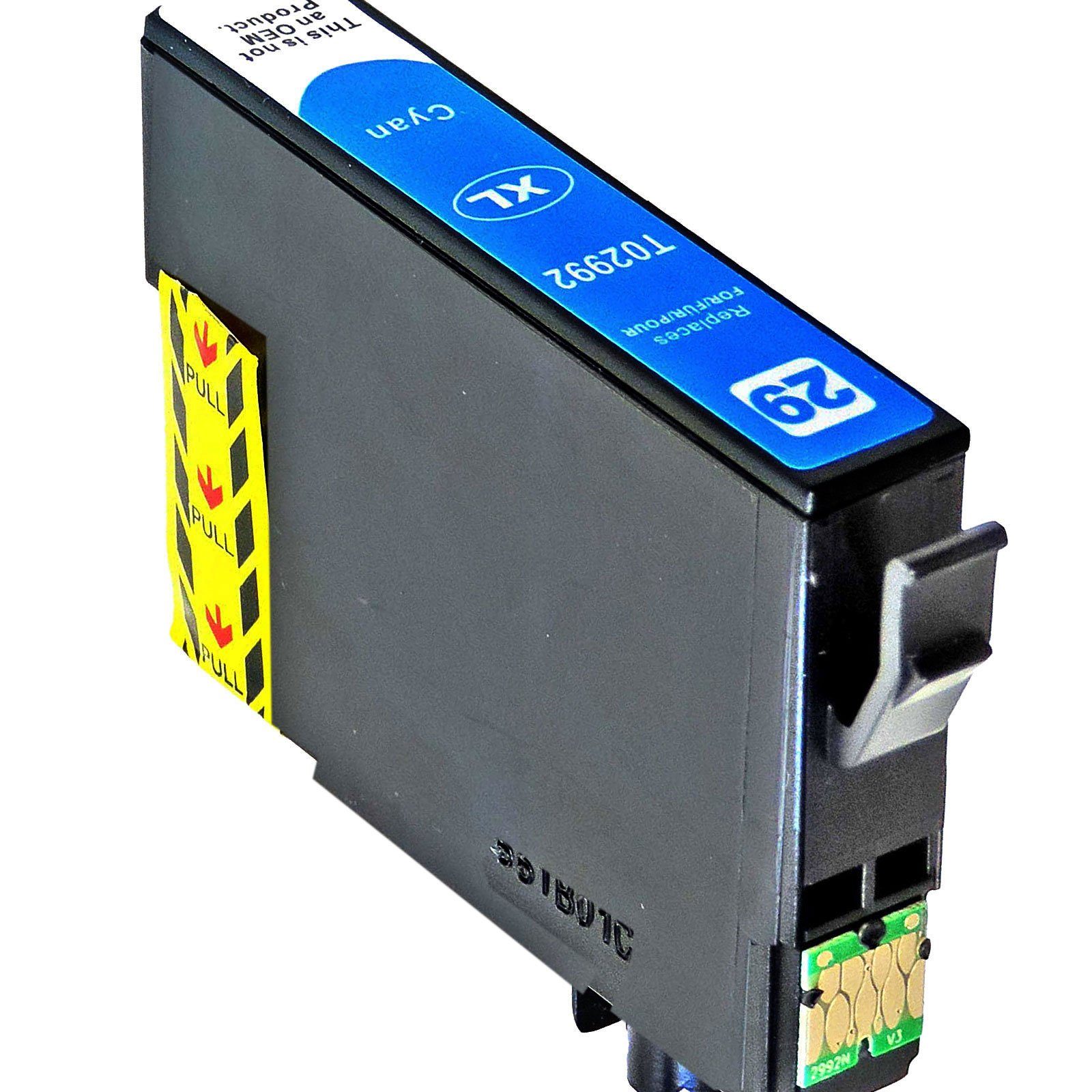 Kompatibel Epson Erdbeere, 29XL, C13T29964010, T2996 Multipack 10-Farb Tintenpatrone (Spar-Set, für Epson Expression Home XP-245 und weitere)