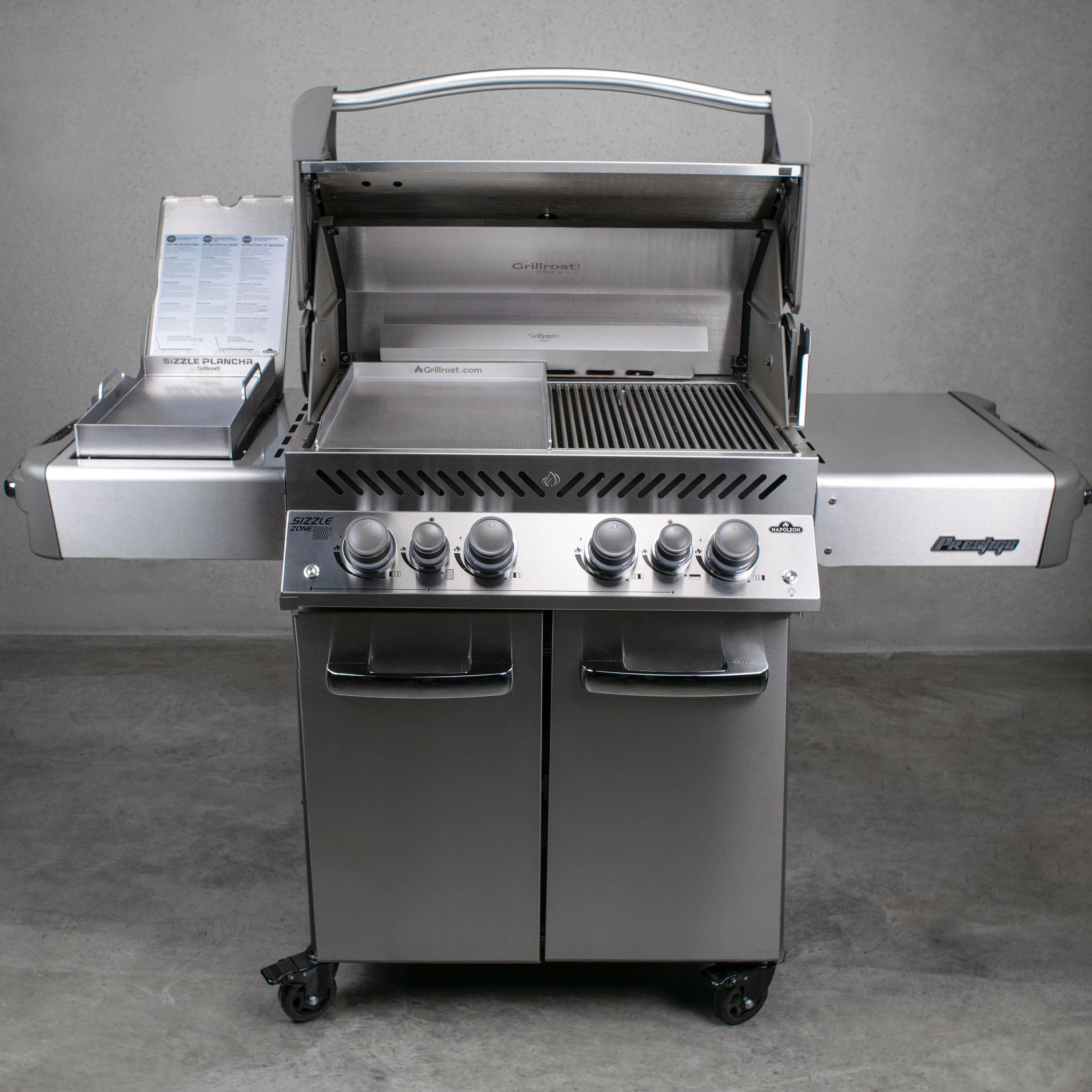 Grillrost.com BBQ Grillrost BBQ Hitzeschild Napoleon Prestige 500, Made in Germany