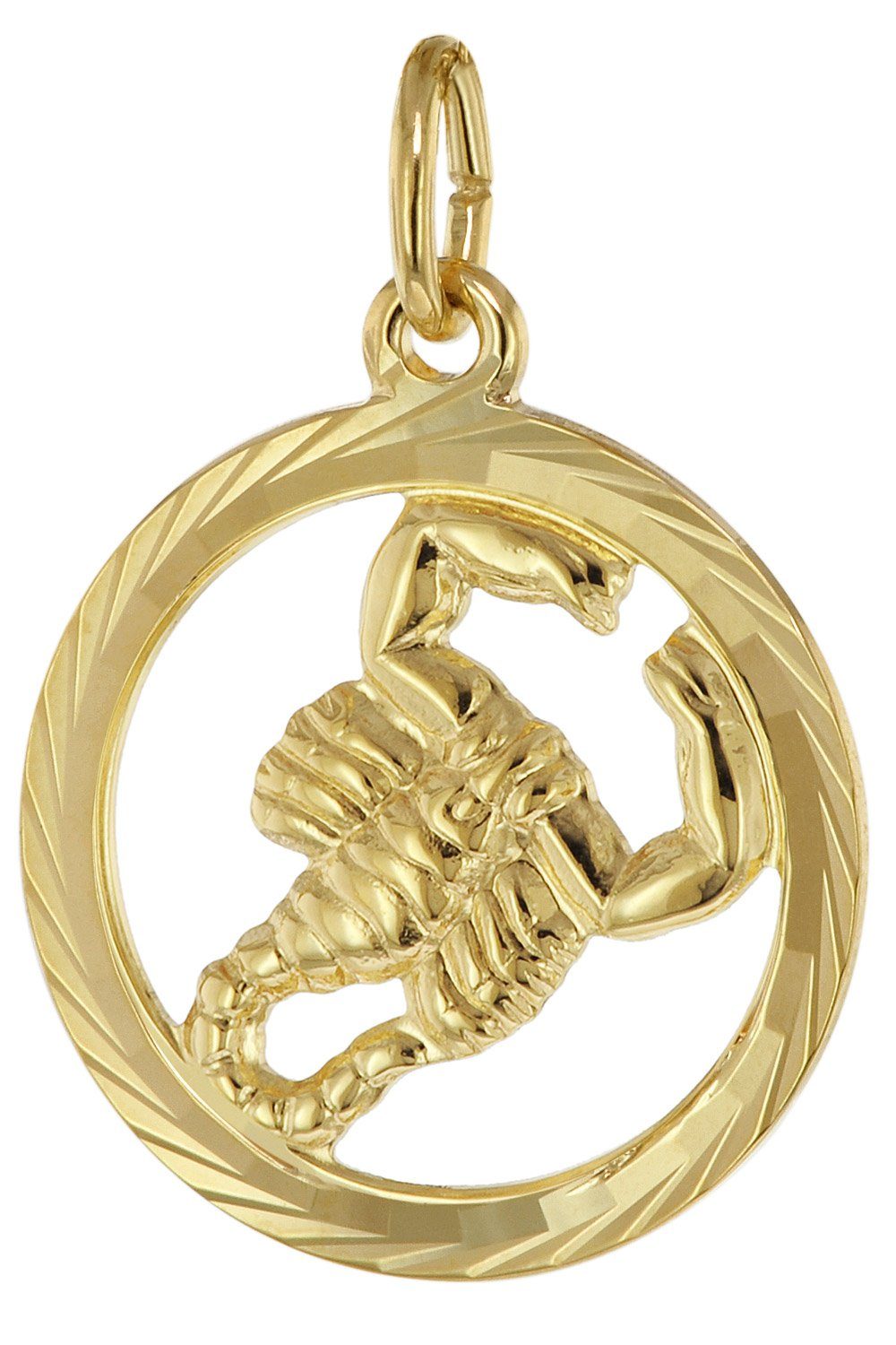 Skorpion Gold 16 trendor Sternzeichen Sternzeichenanhänger 333 Ø mm