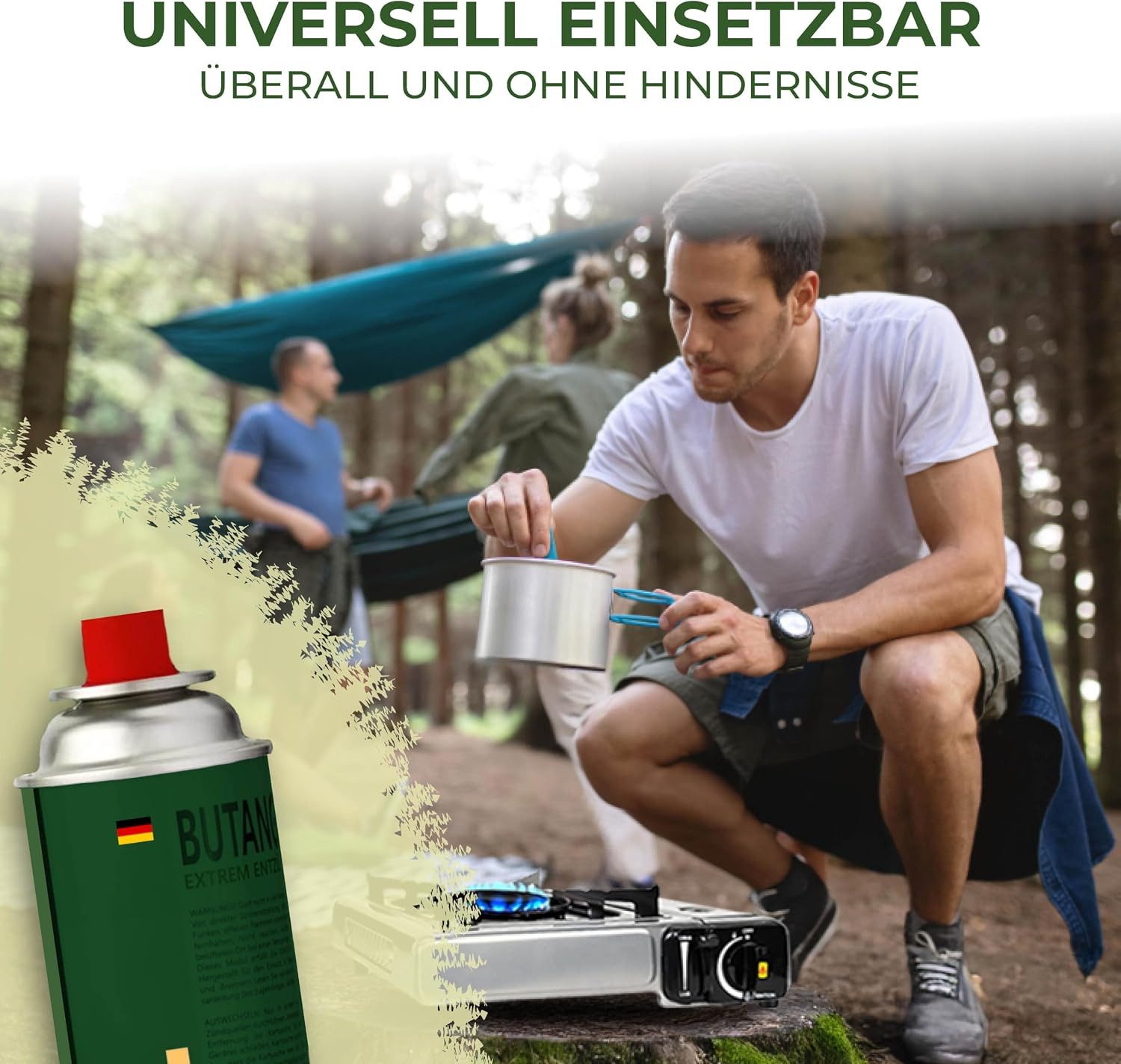 STAHLMANN COMMERCE GmbH Gaskartusche Gaskartuschen 28x 227 g [Made in EU] Butangas MSF-1a Ventil EN417, Zubehör für Gaskocher,Unkrautbrenner,Gasbrenner,Campingk – Bild 4 von 5