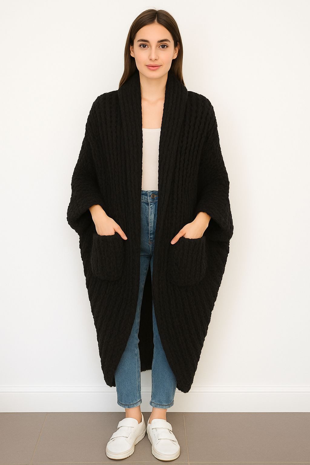 Worldclassca Longstrickjacke Worldclassca Oversize Strickjacke Lang Cardiga günstig online kaufen