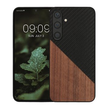 kwmobile Handyhülle Hülle für Samsung Galaxy S24 Plus, Holz Handy Schutzcase - Handy Case Schutzhülle - Smartphone Cover
