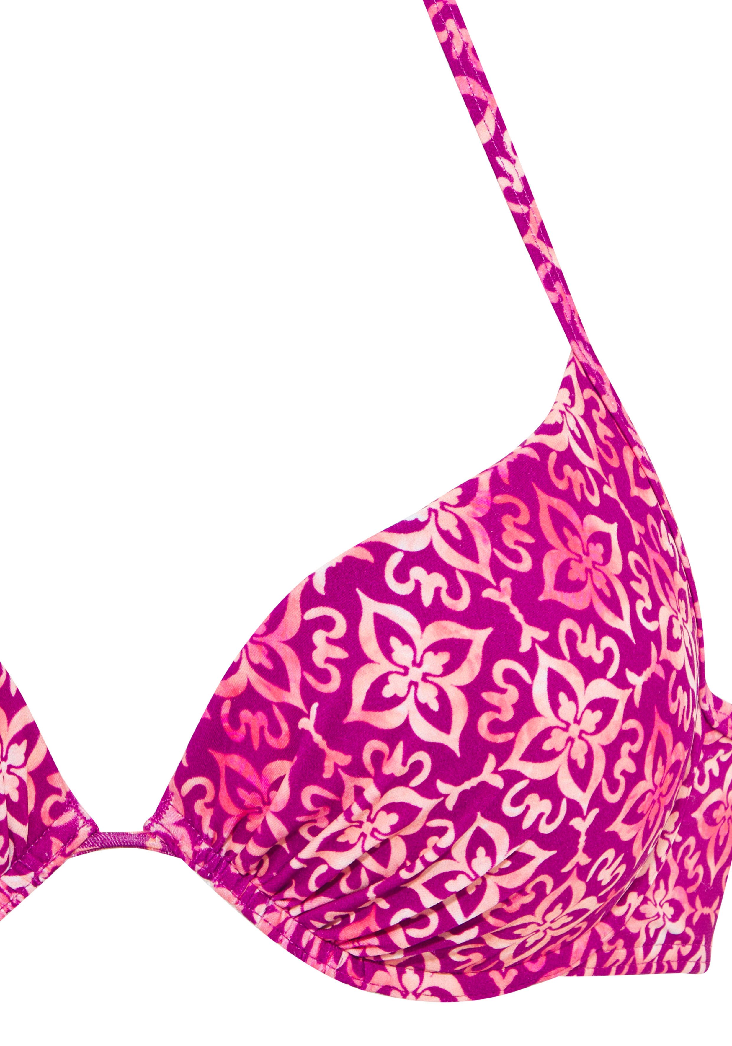 Vivance by Lascana Push-Up-Bikini-Top Cheerio, mit stylischem Allover-Print