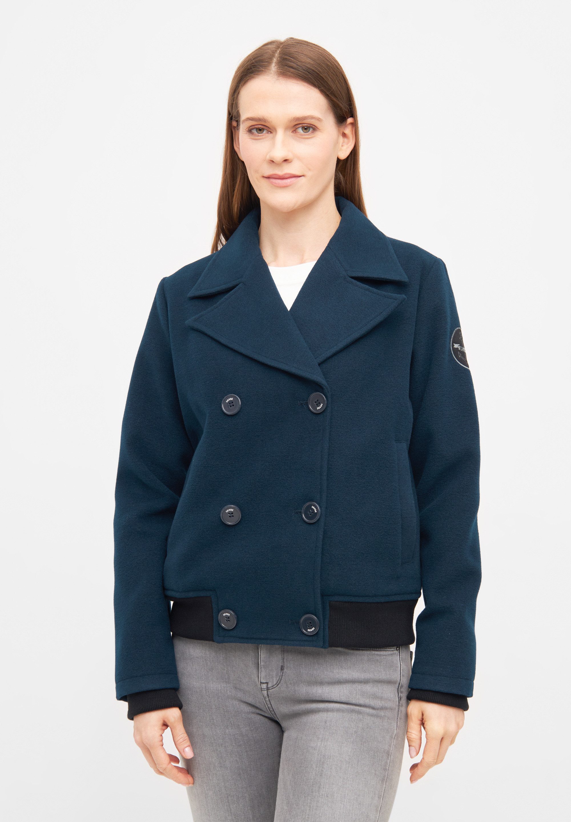 Derbe Anorak Cabholm Recycelte Carbanjacke, personalisierte Knöpfe, gesticktes Logo