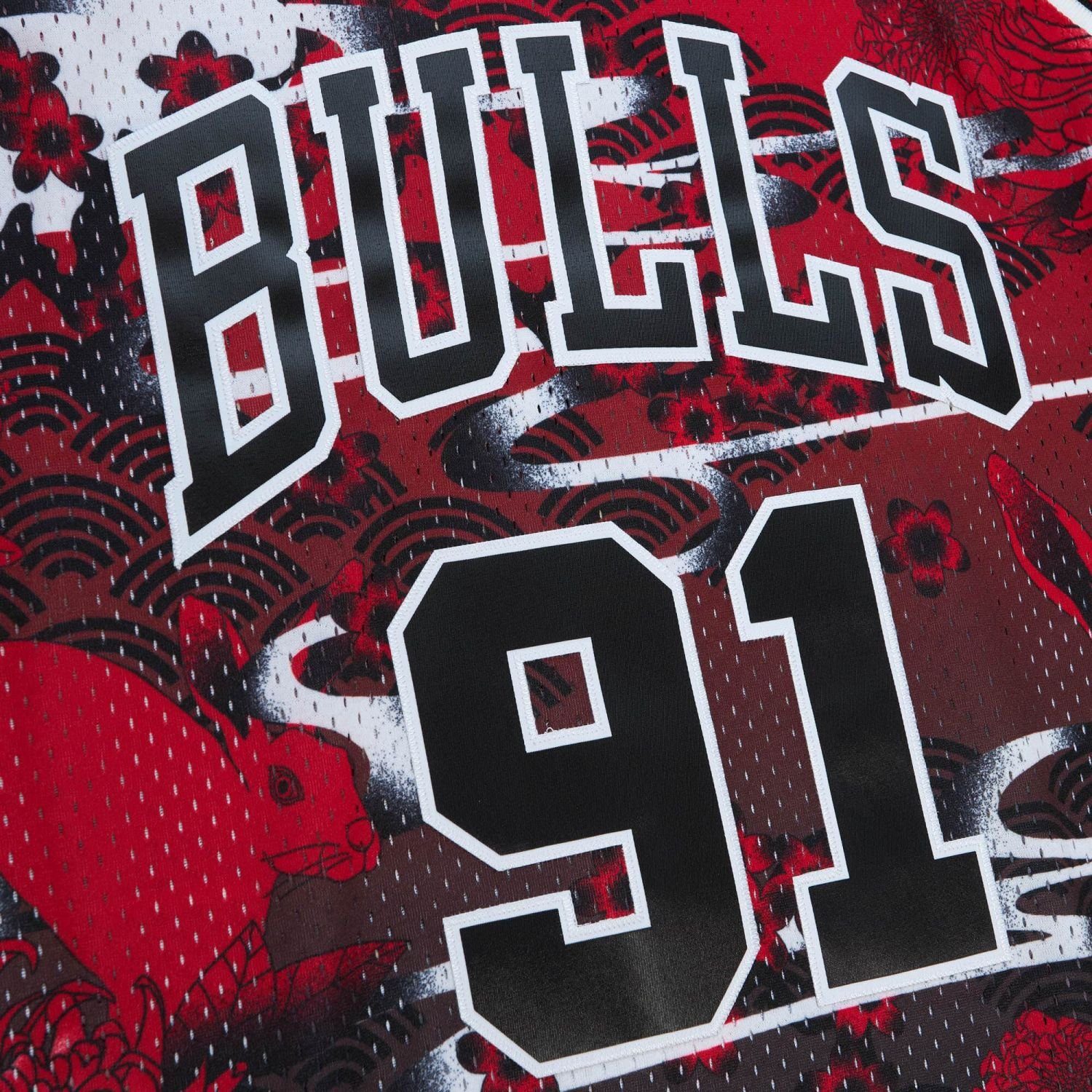 Mitchell & Ness Basketballtrikot Swingman Jersey Chicago Bulls ASIAN Dennis Rodman