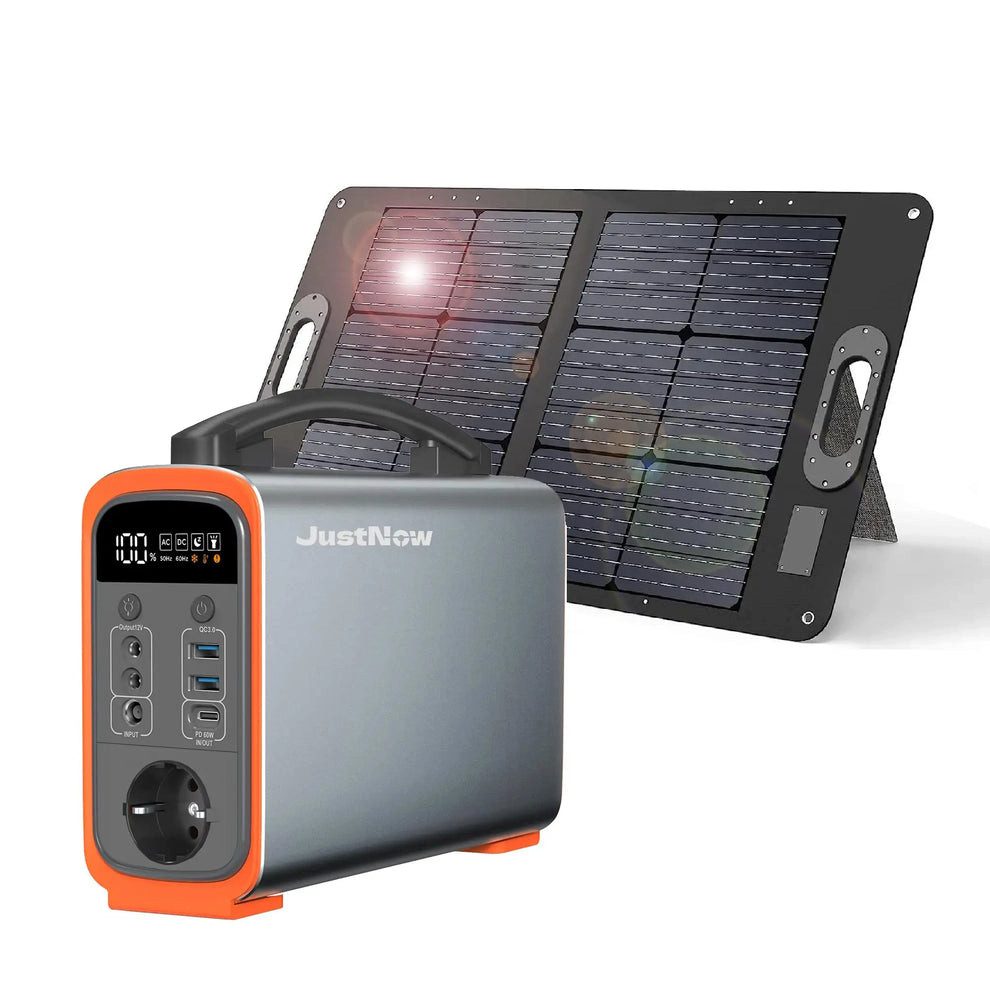JustNow JustNow Powerstation Solar Strom Generator 240Watt Powerstation LiFePO4 19000 mAh (12 V)
