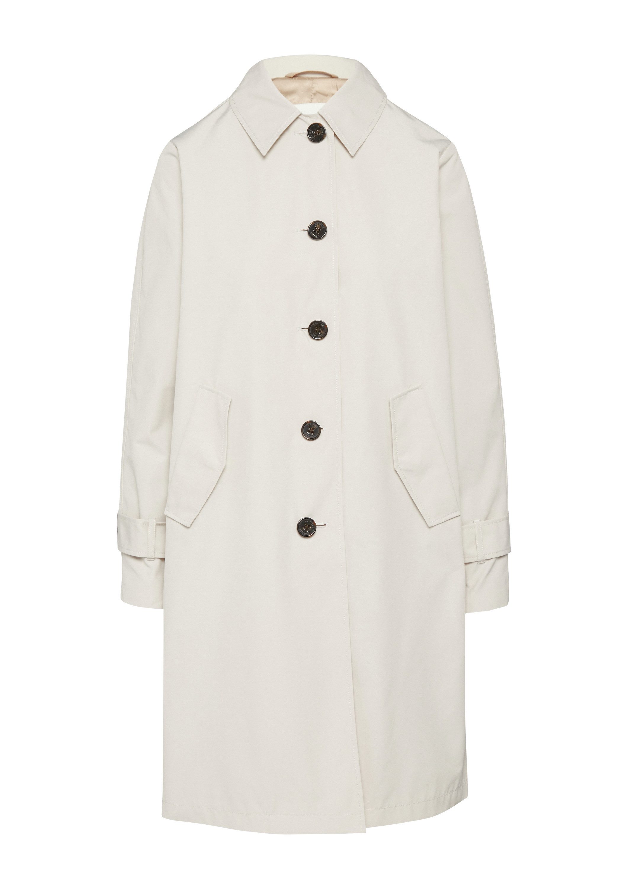 s.Oliver Trenchcoat Outdoor-Mantel Carcoat mit Rückenschlitz und Riegeldeta günstig online kaufen