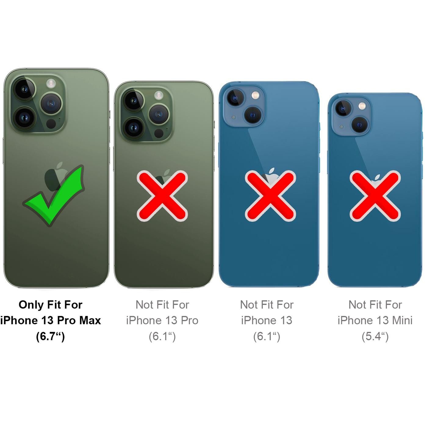 CoolGadget Handyhülle Defender Series Handy Hülle für Apple iPhone 13 Pro Max 6,7 Zoll, Magsafe TPU Schlicht Robust Schutzhülle für iPhone 13 Pro Max Hülle