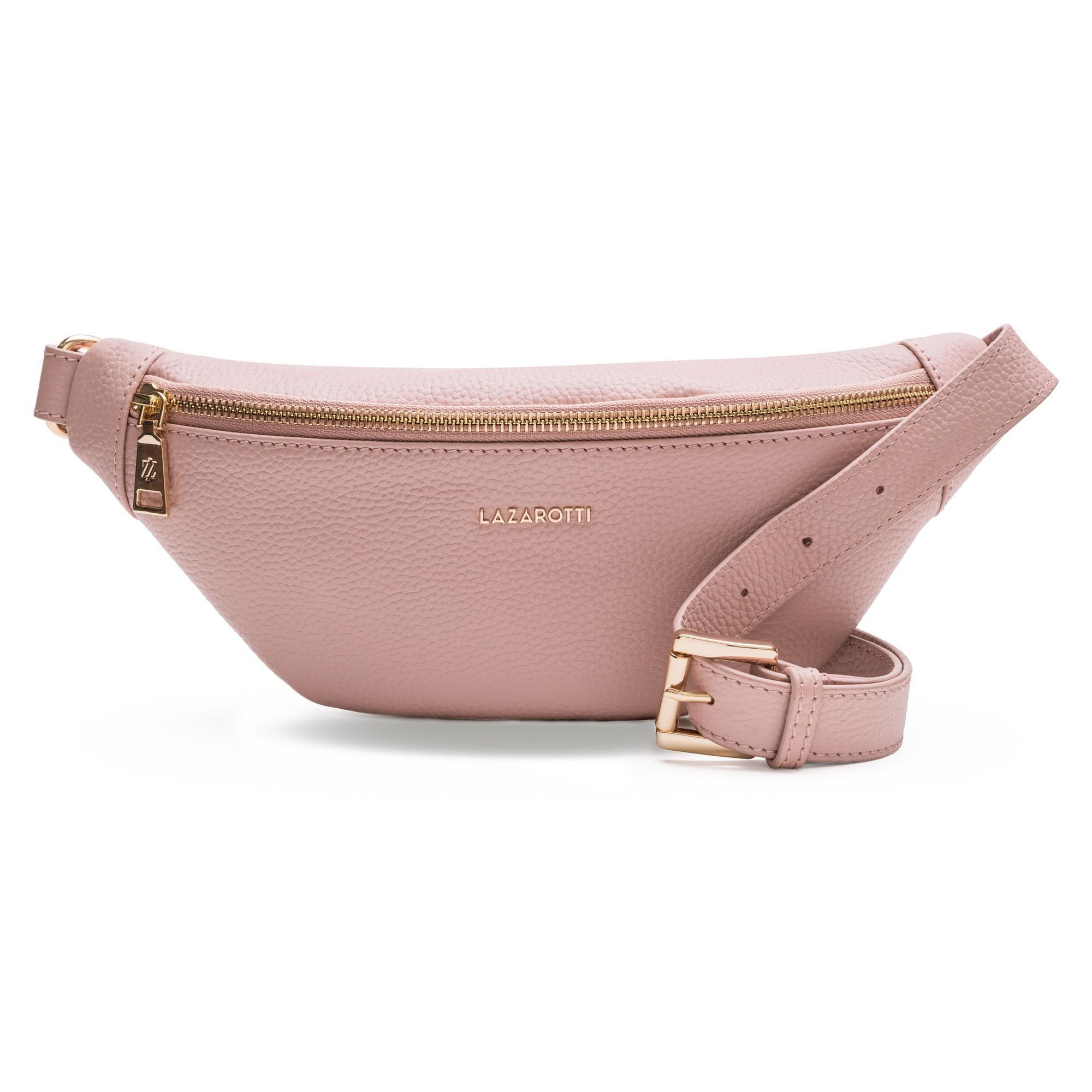 Lazarotti Gürteltasche Bologna Leather, Leder pink