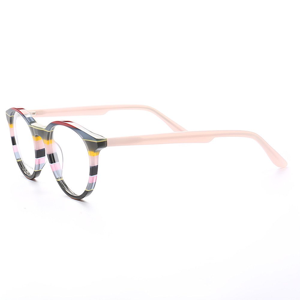 PACIEA Lesebrille Damen Herren Blaulichtfilter Rundrahmen Mehrfarbig Mode