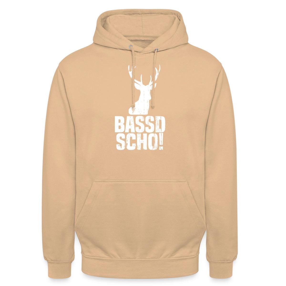 Spreadshirt Hoodie Bassd Scho, Hirschgeweih Bayrisch Unisex Hoodie (1-tlg)