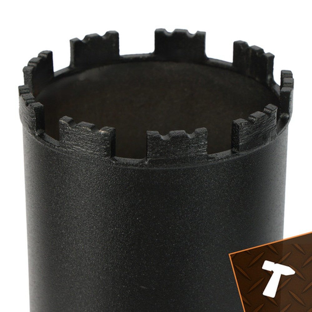 BIGSTREN Kernbohrer Diamant-Kernbohrer Lochsäge, Ø 112 mm, Spar-Set, 1-tlg., präzise Bohrungen, Hohe Stabilität und Widerstand gegen Hitze, Druck und Dauerbelastung