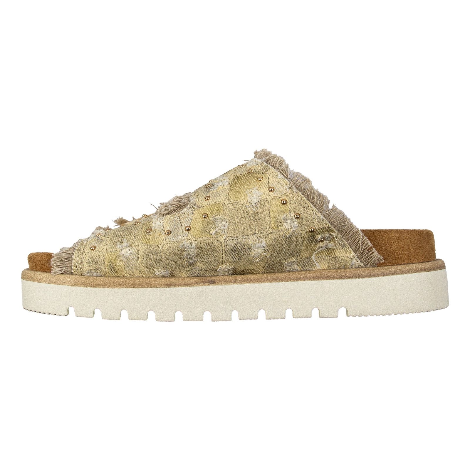 MUSTANG Pantolette Pantolette mit Nieten besetzter Jeansstoff – Bild 5 von 5