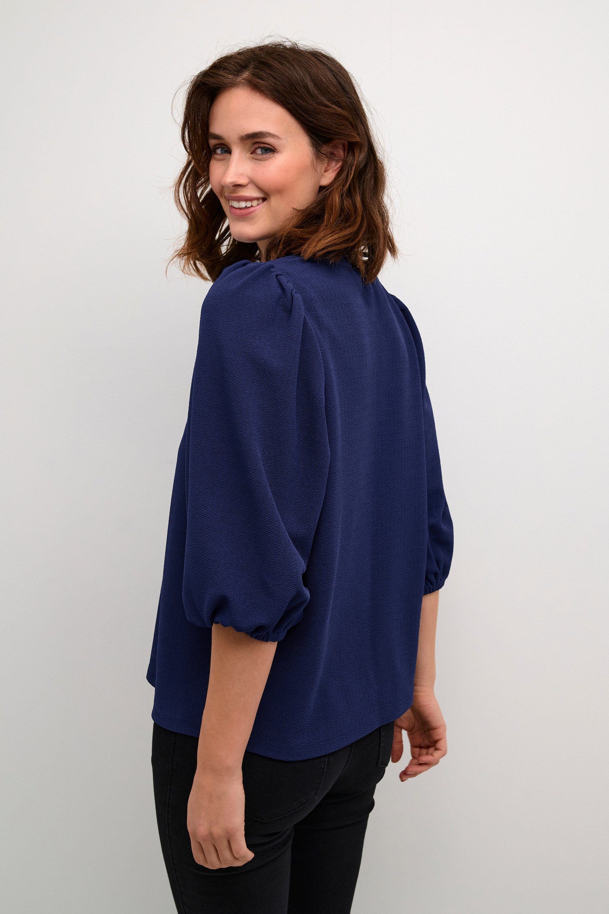 KAFFE Langarmbluse Langarm-Shirt KAjanne