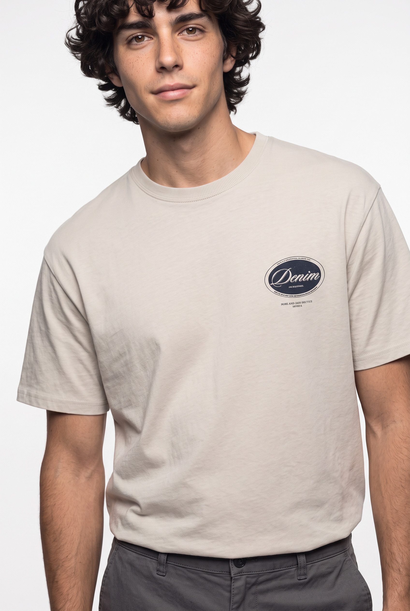 Jack & Jones T-Shirt JJANDREJ TEE SS CREW NECK Baumwolle, regular fit – Bild 2 von 5