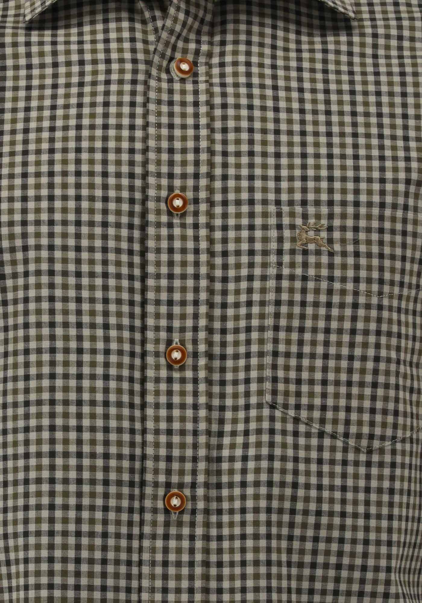 OS Trachten Outdoorhemd Tupopa Langarm Jagdhemd mit Hirsch-Stickerei auf de günstig online kaufen