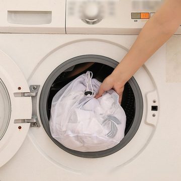 Rnemitery Wäschesäckchen Wäschenetz für Waschmaschine mit Kordelstopper für Unterwäsche 3 Stück