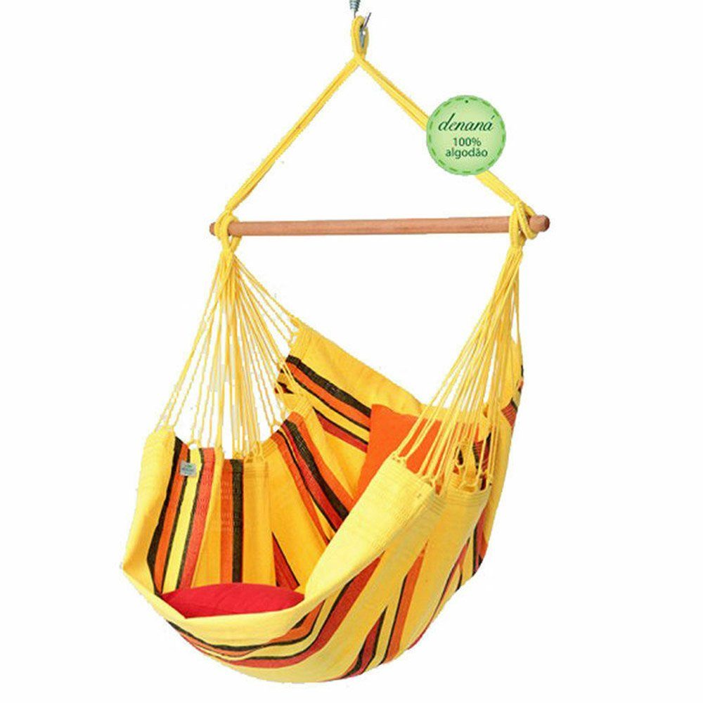 denaná Hängestuhl Hängestuhl Hängesessel Solar Amarela gelb aus 100 % Baumwolle Denana, Hochwertige Qualität