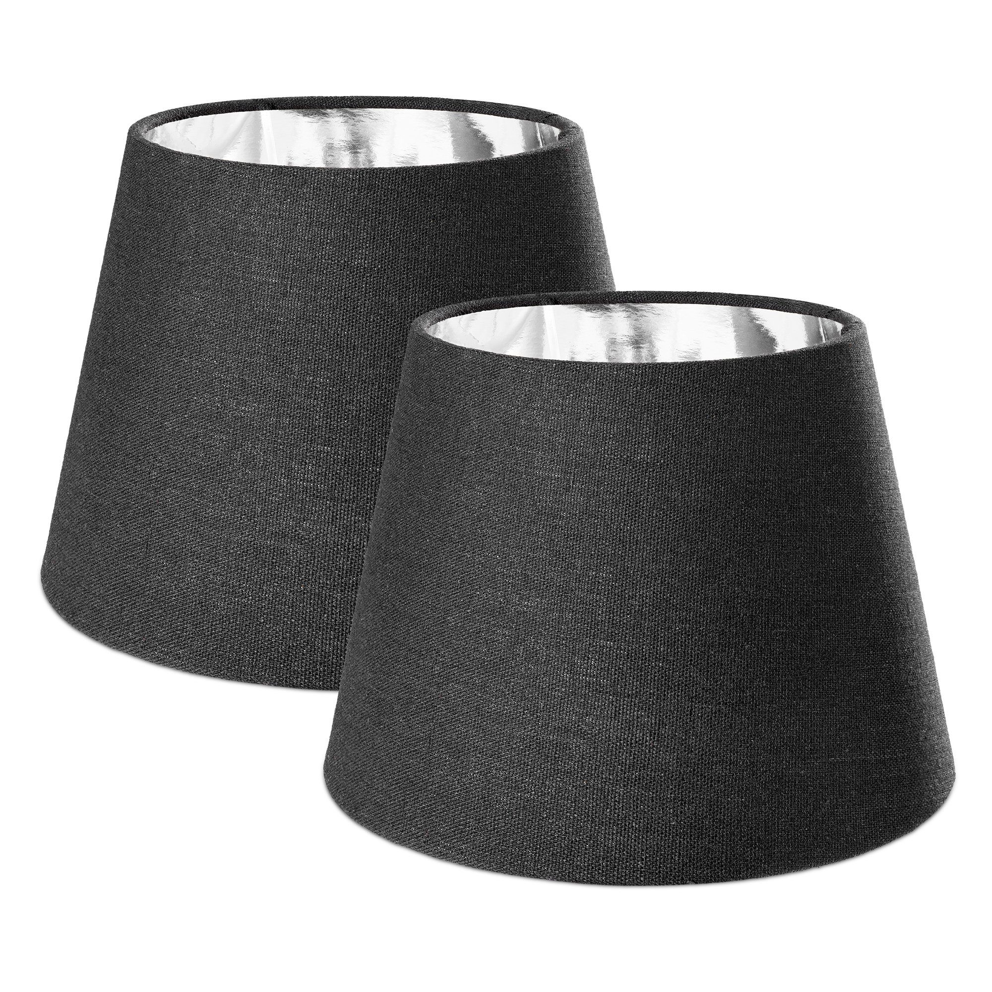Navaris Лампыschirm 2x Лампыschirm Tischlampe E27 rund - 16,2x15,3x22cm - Set
