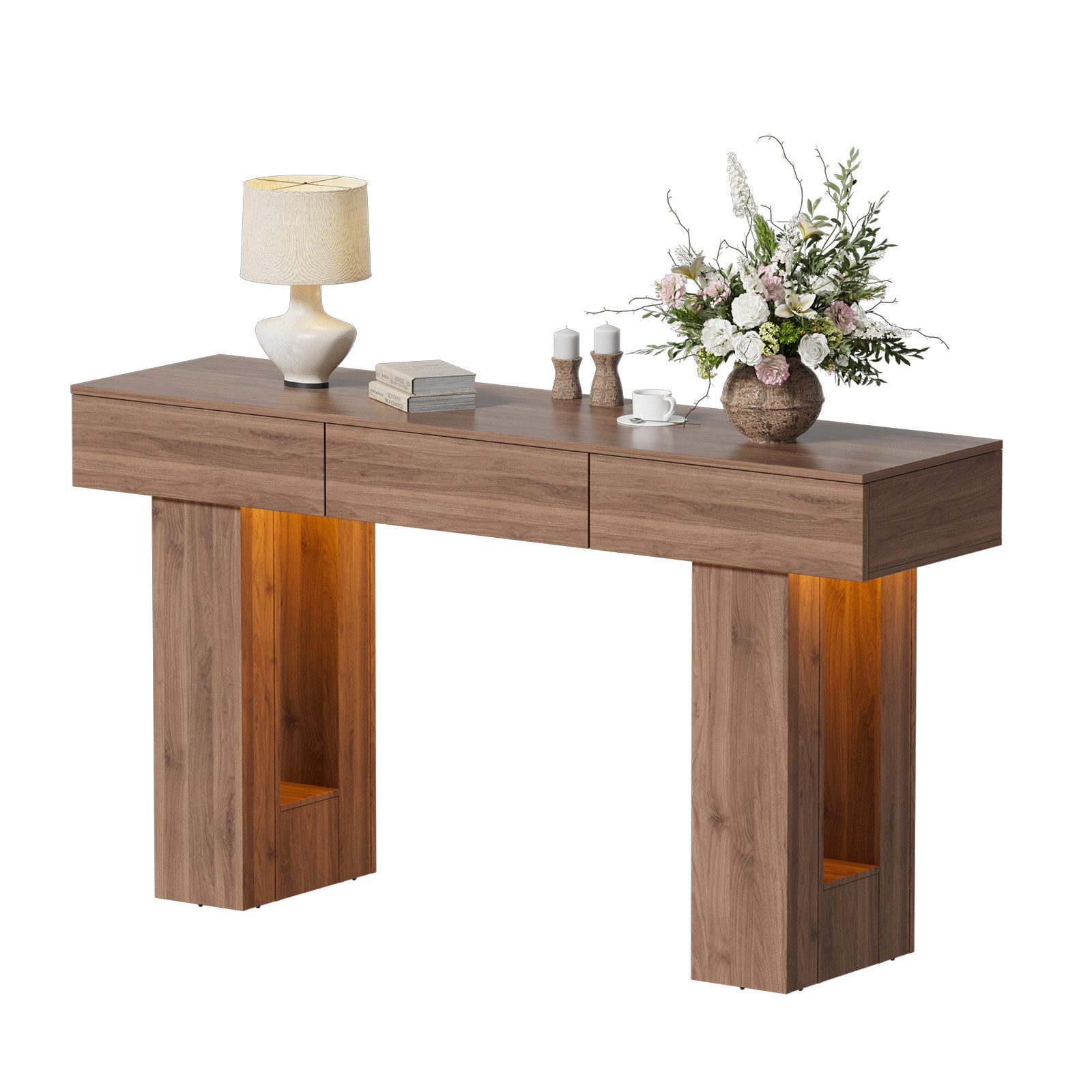 TWSOUL Konsolentisch 140cm Beistelltisch Flurtisch Sofatisch günstig online kaufen