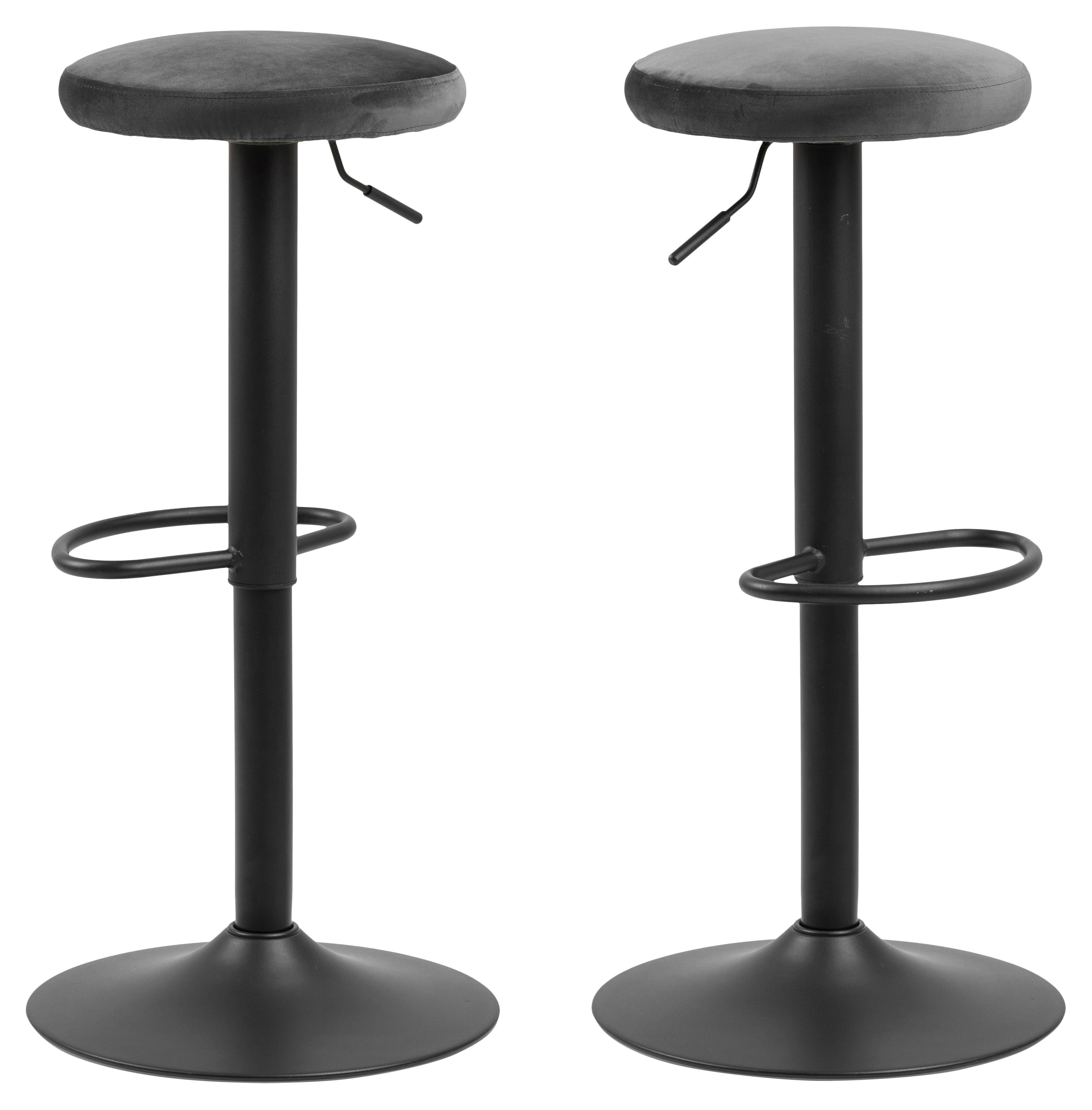 Barhocker 2er Set Finurly Barhocker grau.