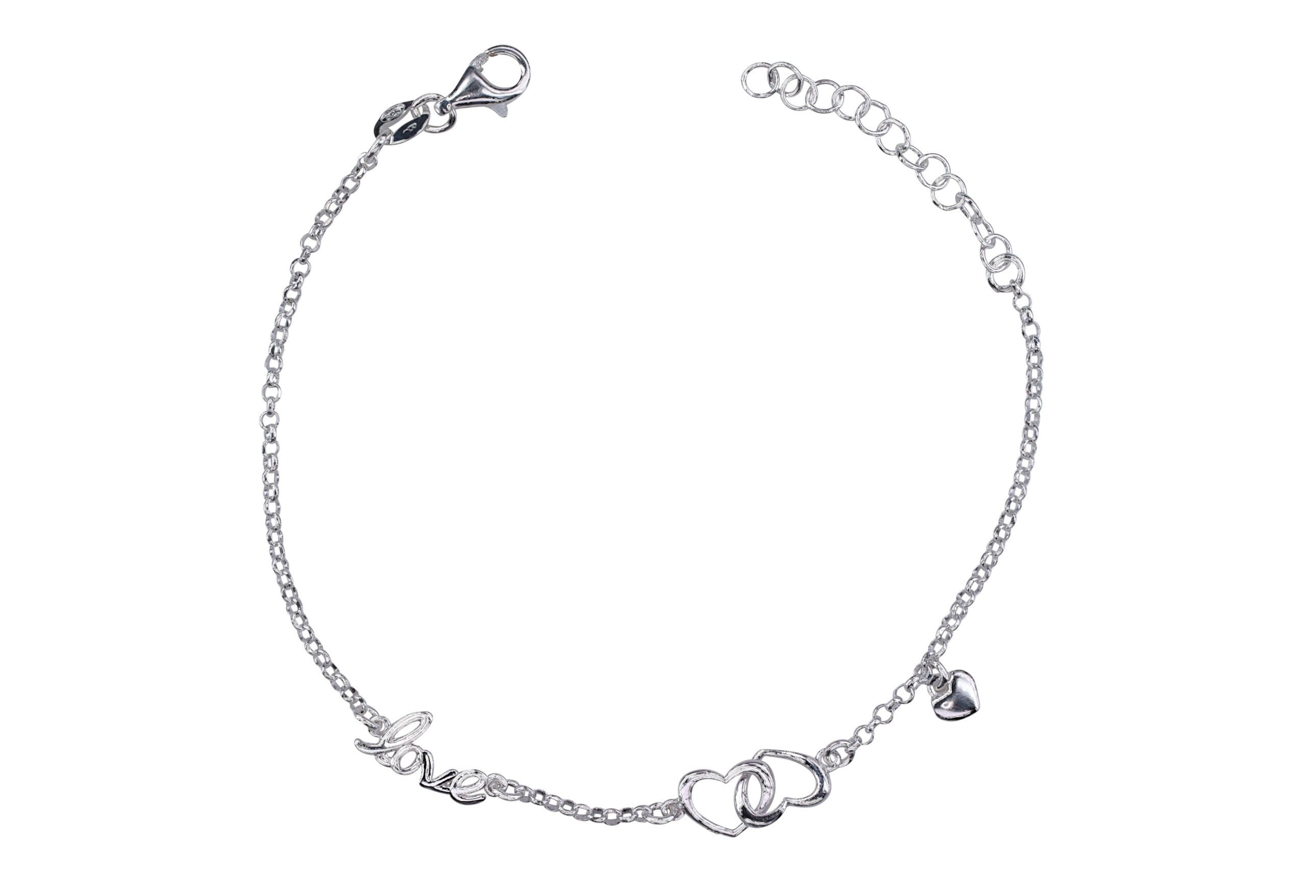 SILBERMOOS Silberarmband Statement-Armband Love, 925 Sterling Silber