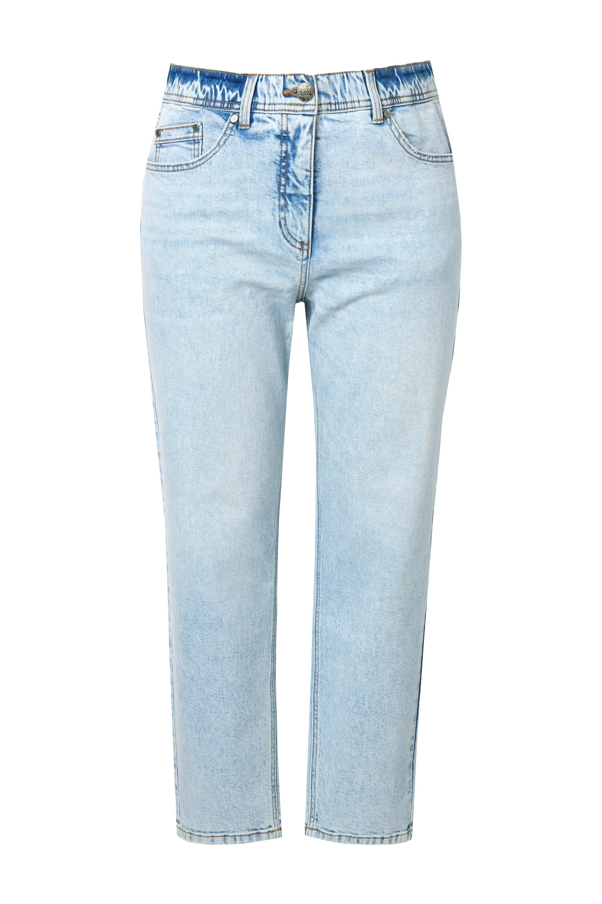 Ulla Popken Regular-fit-Jeans Mom-Jeans modische Waschung 5-Pocket-Schnitt günstig online kaufen