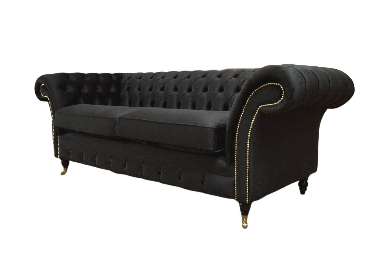 Textil Luxus Couch Sofa, Sofas Sofa JVmoebel 3 Polster Sitzer Couchen Chesterfield