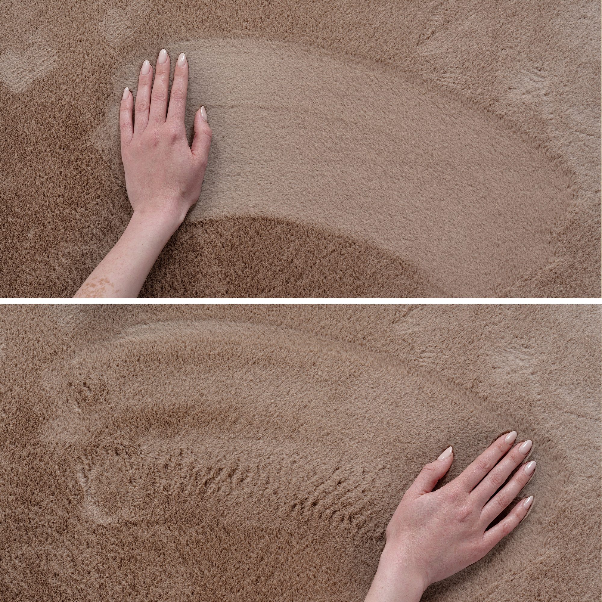 Carpettex Veloursteppich Unicolor - Einfarbig, Rund, Höhe: 11 mm, Perfekt geeignet für Wohnzimmer, Schlafzimmer,Küche,Kinderzimmer