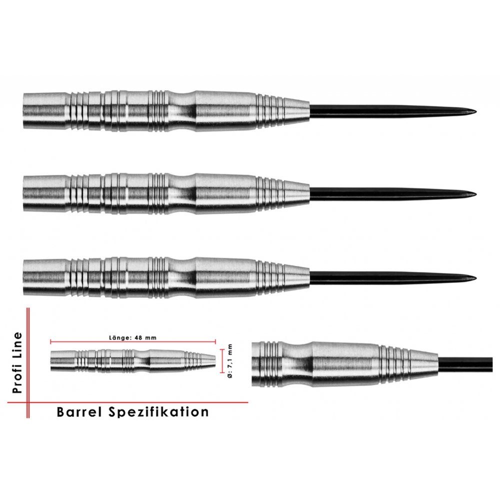 Dartpfeil Steelbarrel Profi Line 80% Tungsten PL-08 21 g