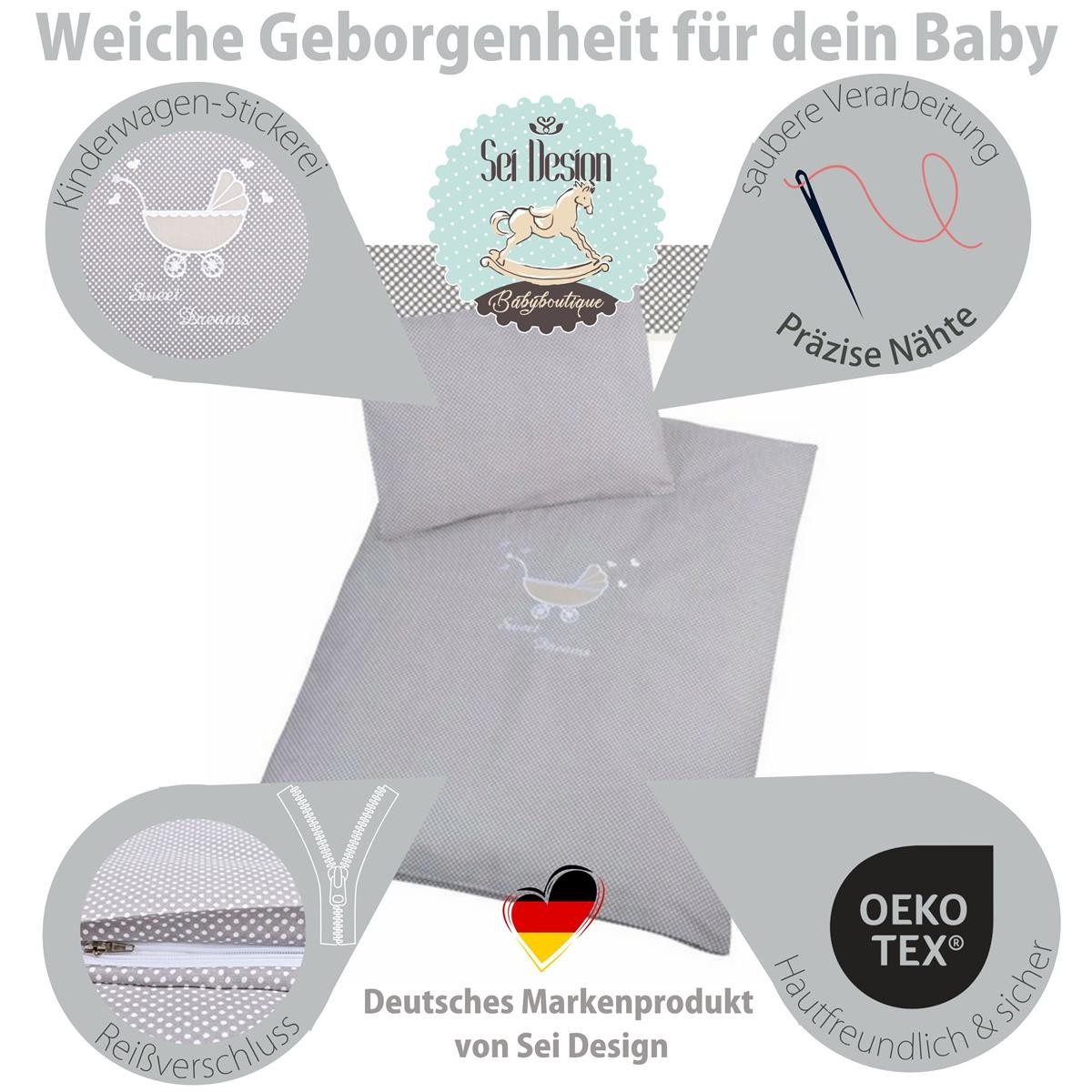 SEI Design Babybettwäsche Kinderbettwäsche 2-tlg. (Bettdeckenbezug 60×80 + günstig online kaufen