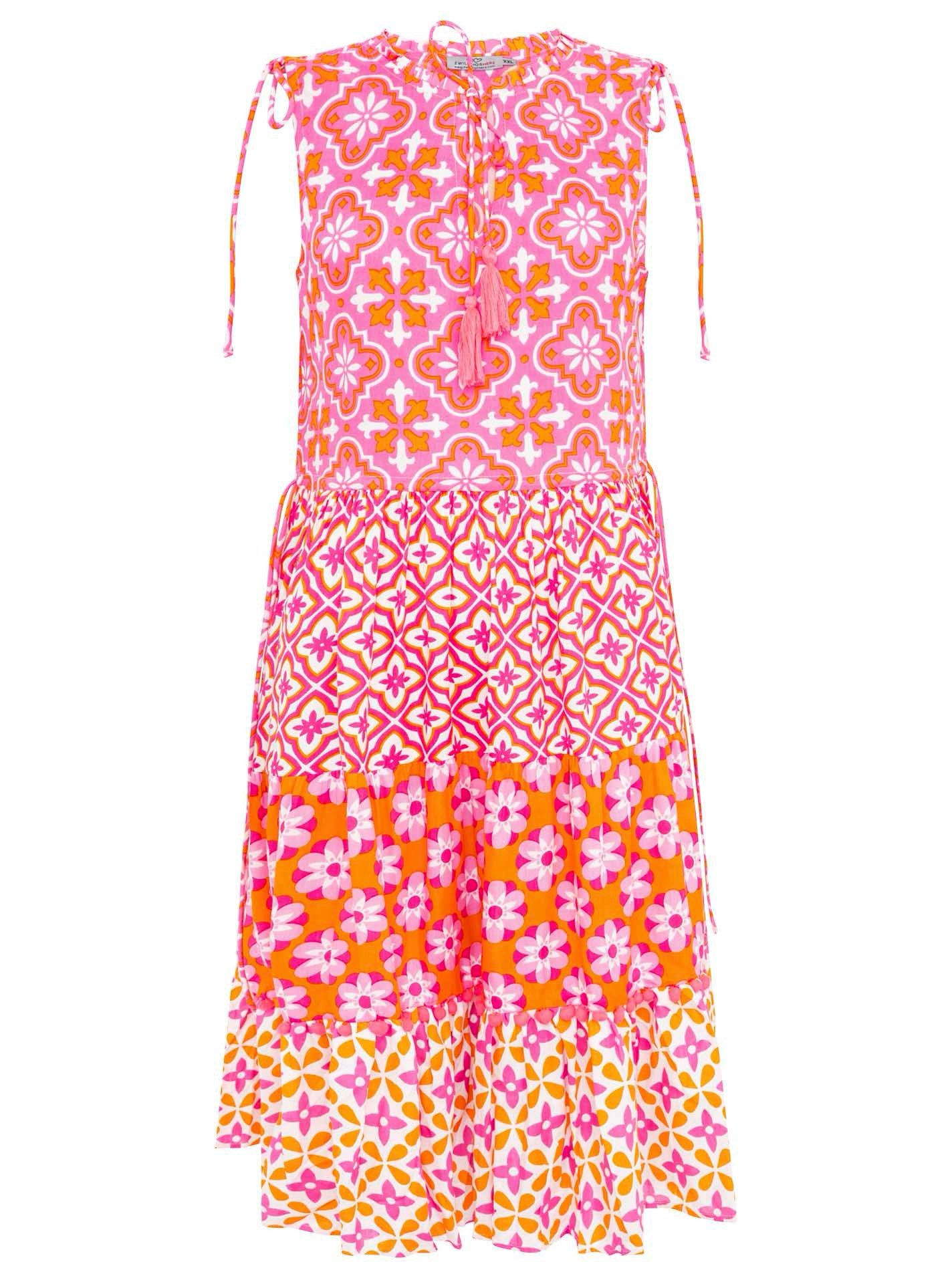 Zwillingsherz Sommerkleid Zwillingsherz Kleid "Grafischer Blumen günstig online kaufen