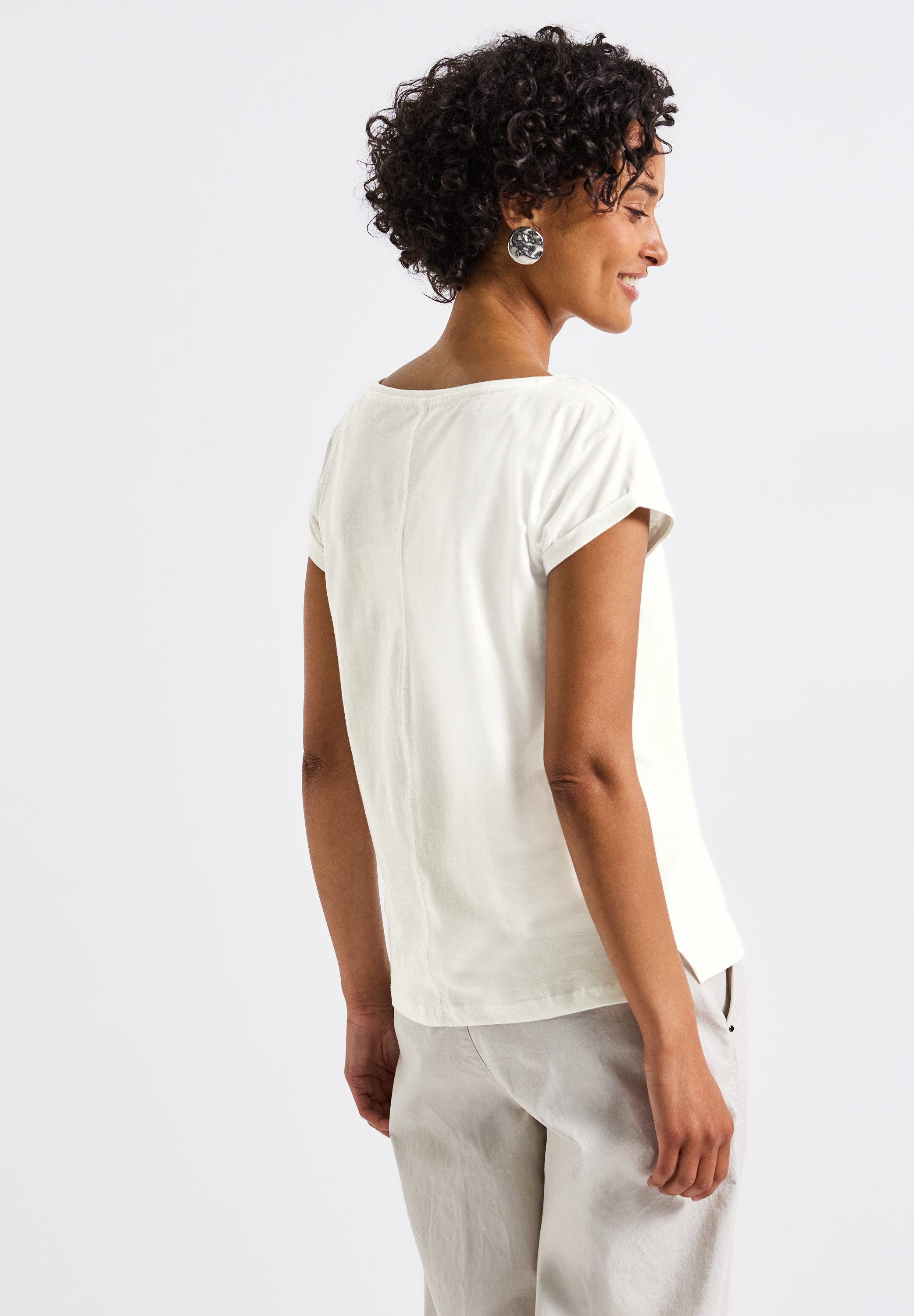 STREET ONE T-Shirt aus reiner Baumwolle günstig online kaufen