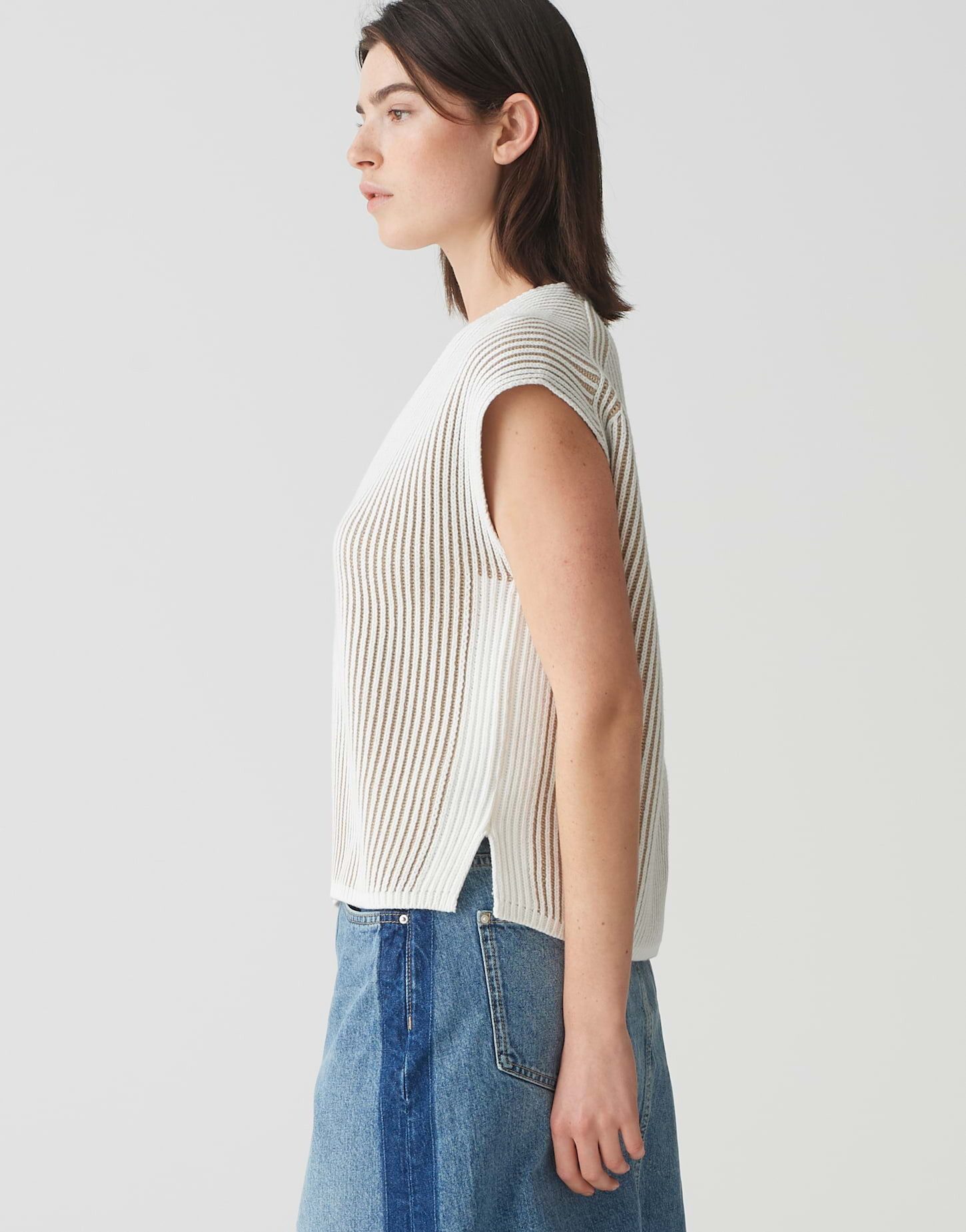 OPUS Pullunder Pullunder PEGO Regular aus weichem Baumwoll Mix