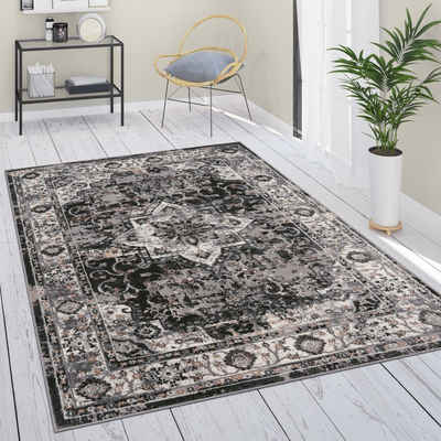 Teppich Esszimmer Orientalisch Mit Bordüre Teppich, Paco Home, Rechteckig, Höhe: 12 mm